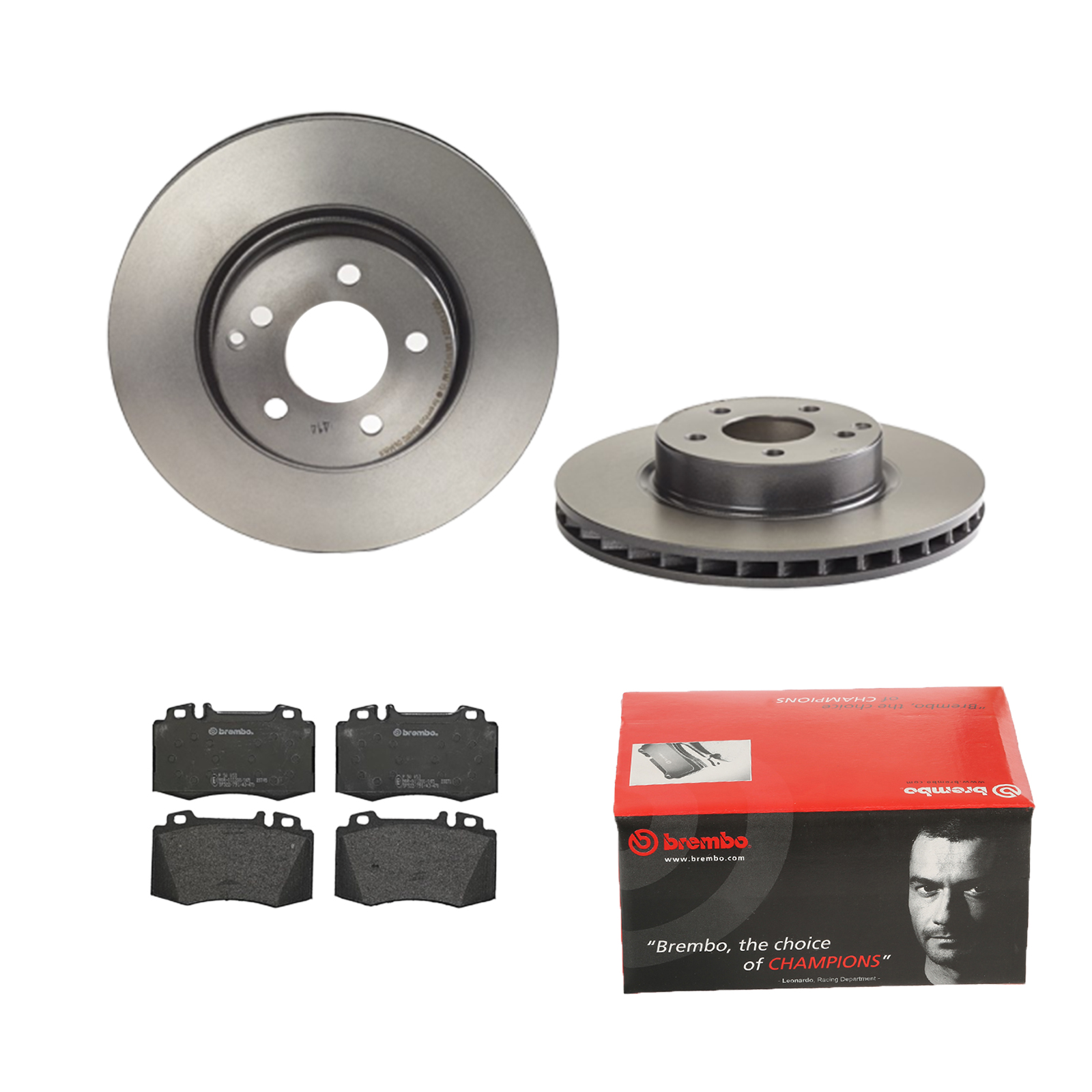 BREMBO Bremsesæt, skivebremser 142054281 foraksel indvendig ventileret 312mm 28mm for MERCEDES-BENZ