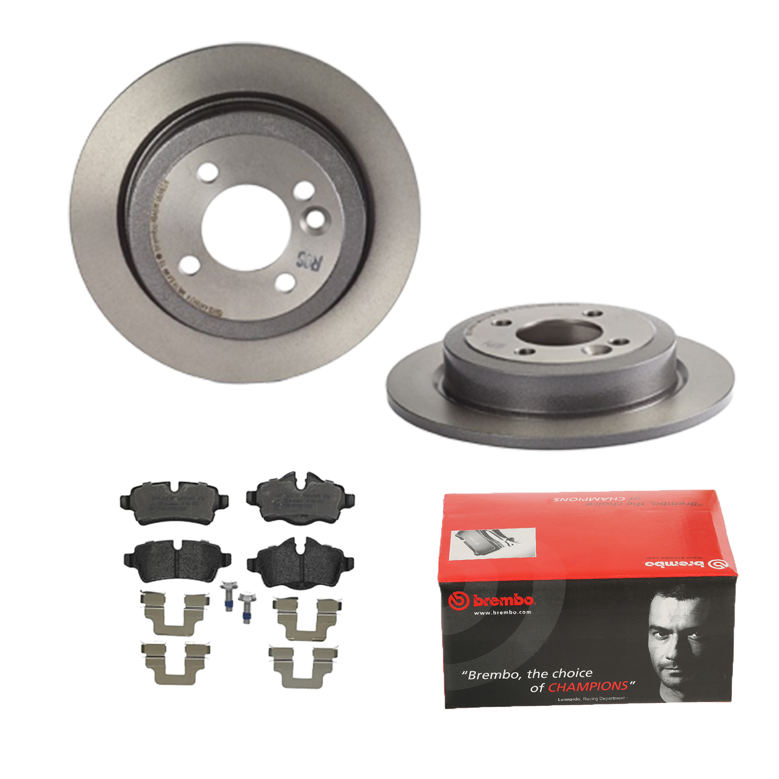BREMBO Bremsesæt, skivebremser 142054326 bagaksel fuld 259mm 10mm for MINI BMW