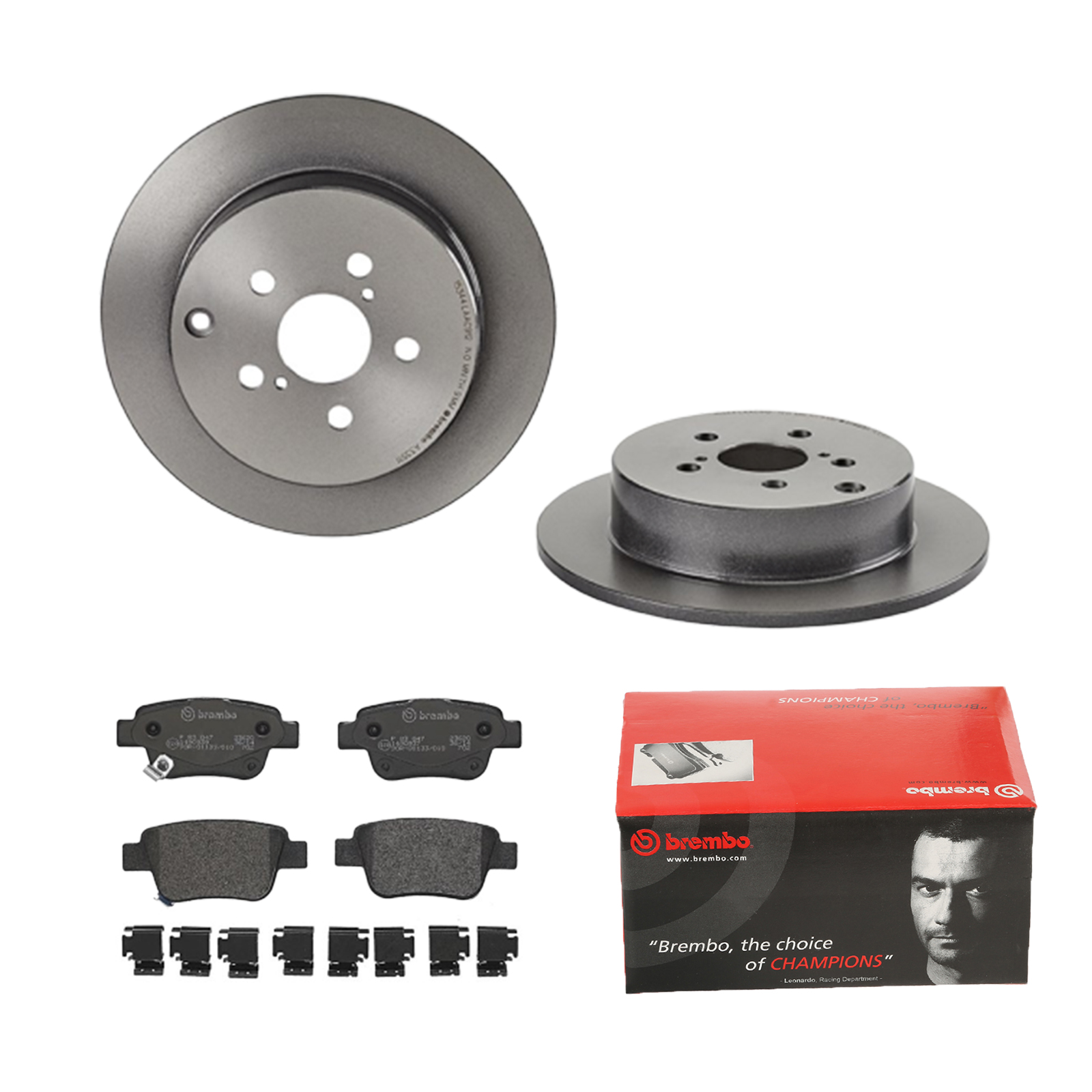 BREMBO Bremsesæt, skivebremser 142054329 bagaksel fuld 280mm 10mm for TOYOTA