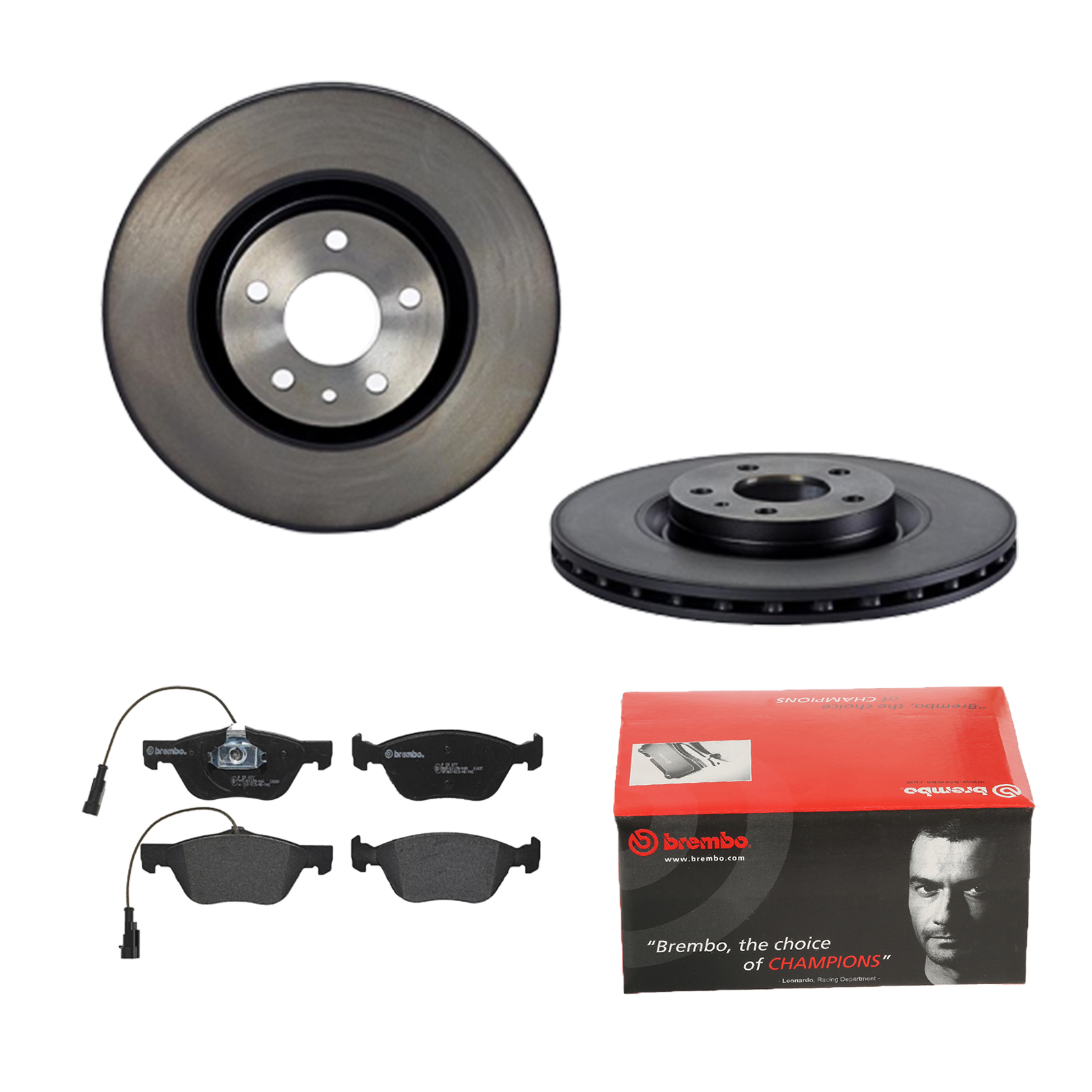 BREMBO Bremsesæt, skivebremser 142054347 foraksel indvendig ventileret 284mm 22mm for FIAT ALFA ROMEO LANCIA