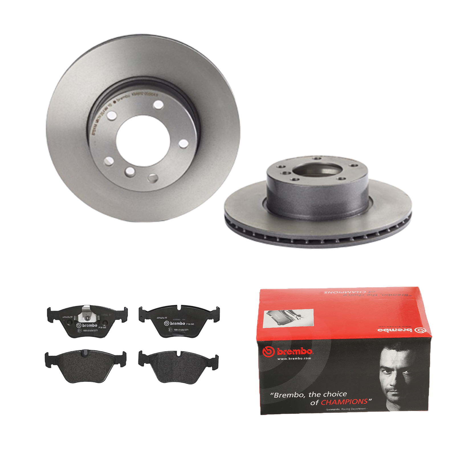 BREMBO Bremsesæt, skivebremser 142054363 foraksel indvendig ventileret 296mm 22mm for BMW