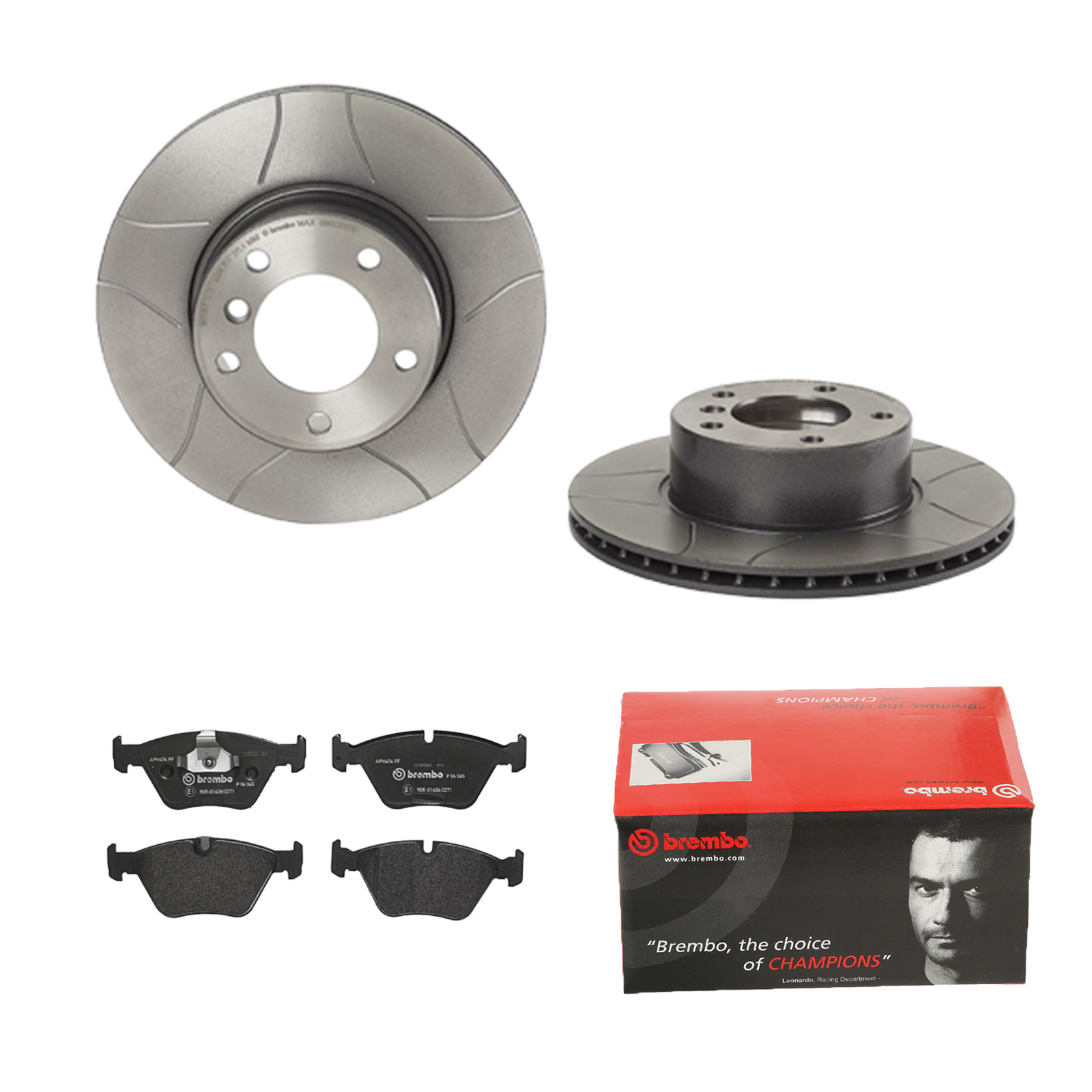 BREMBO Bremsesæt, skivebremser 142054365 foraksel lukket 296mm 22mm for BMW