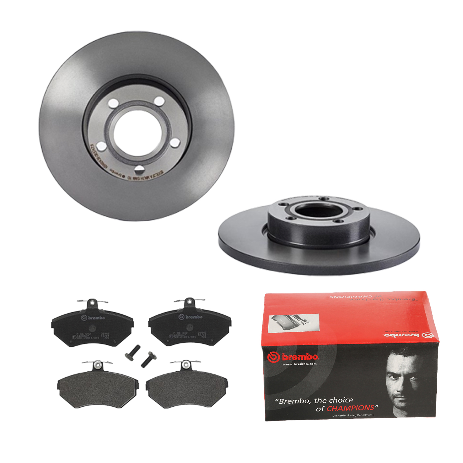 BREMBO Bremsesæt, skivebremser 142054380 foraksel fuld 288mm 15mm for AUDI VW SEAT