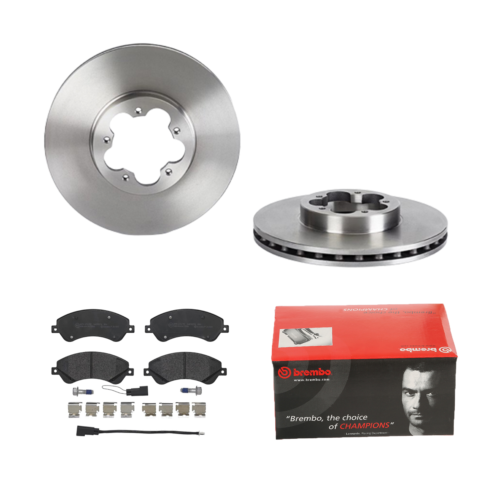 BREMBO Bremsesæt, skivebremser 142055048 foraksel indvendig ventileret 300mm 28mm for FORD
