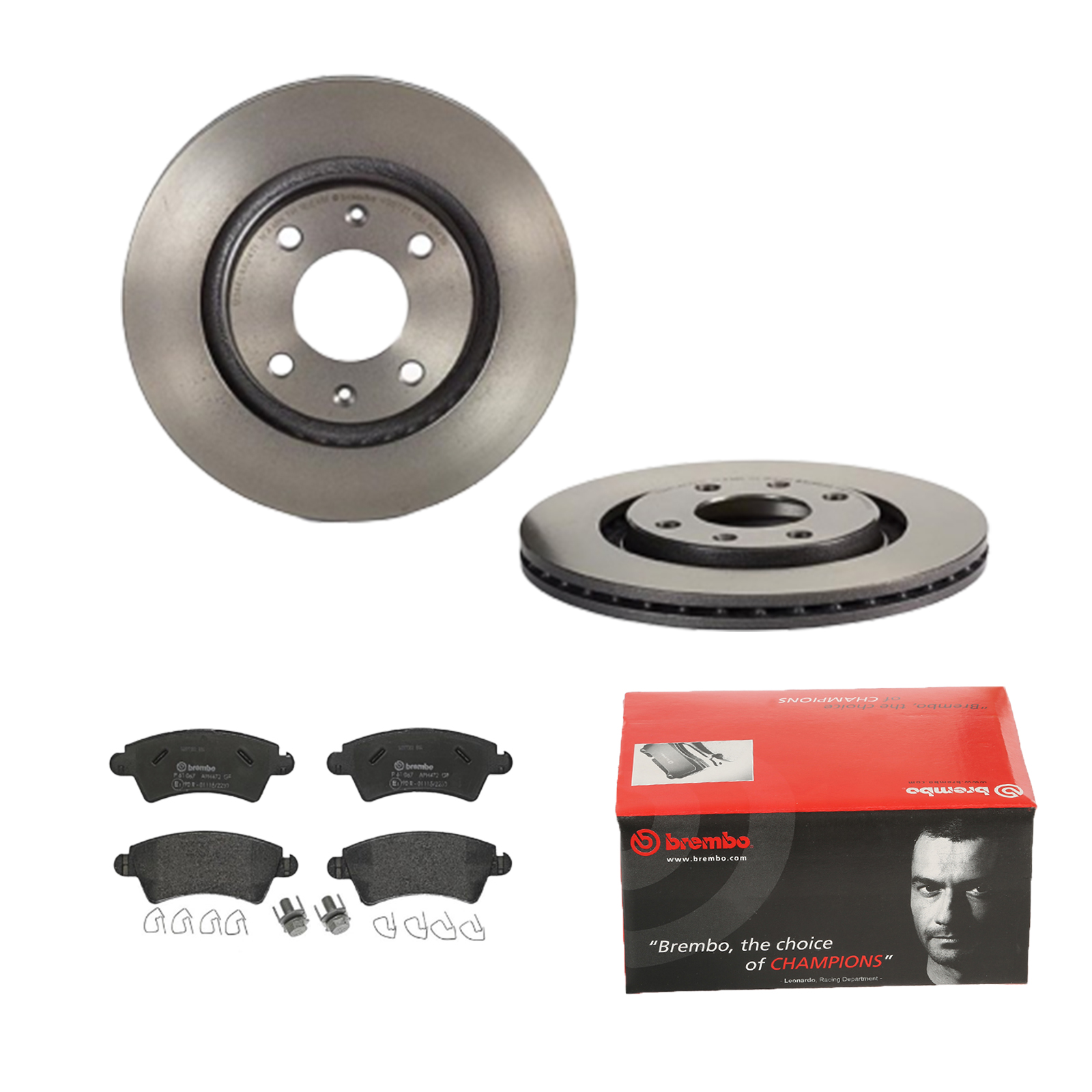 BREMBO Bremsesæt, skivebremser 142055082 foraksel indvendig ventileret 266mm 20mm for CITROËN PEUGEOT