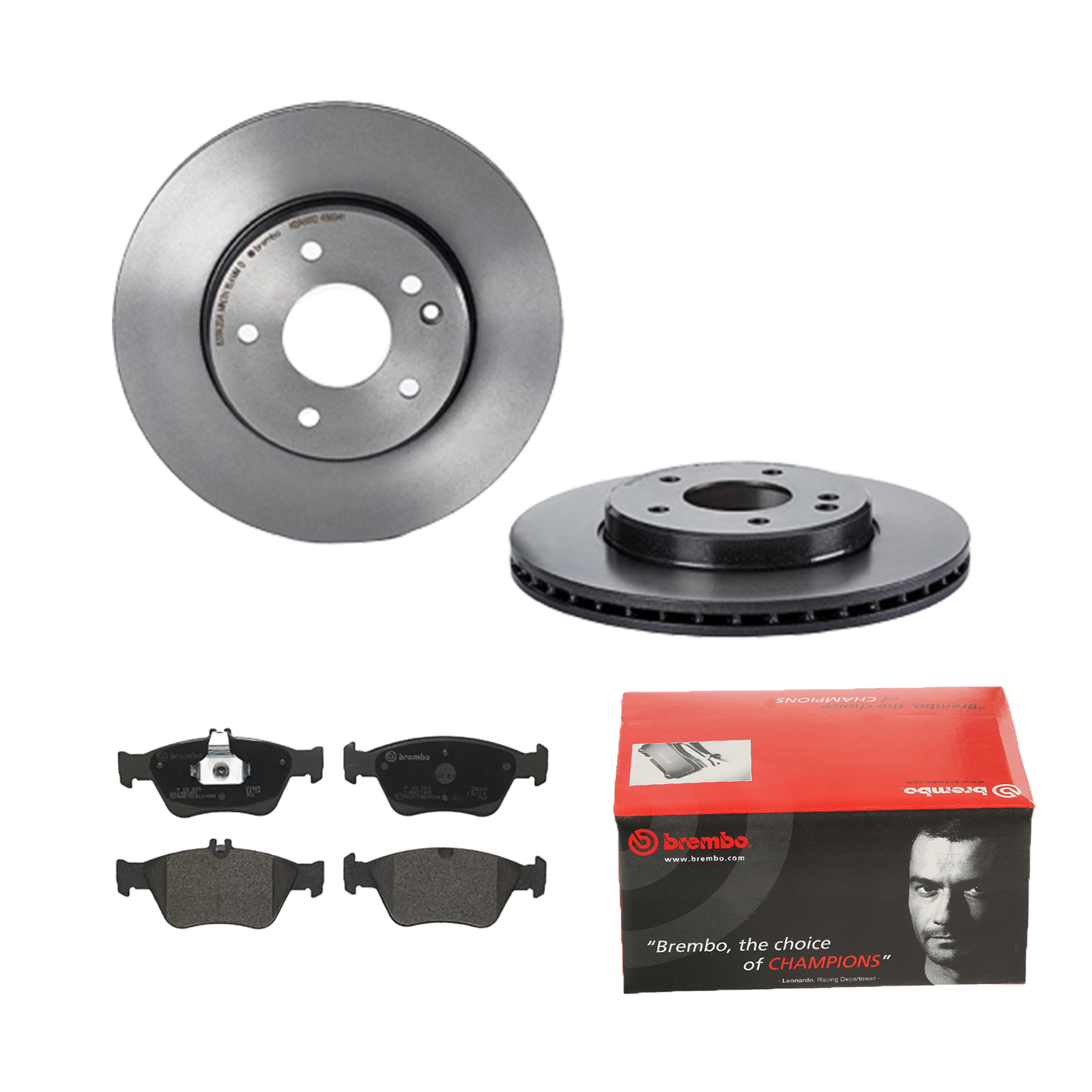 BREMBO Bremsesæt, skivebremser 142054113 foraksel indvendig ventileret 284mm 22mm for MERCEDES-BENZ