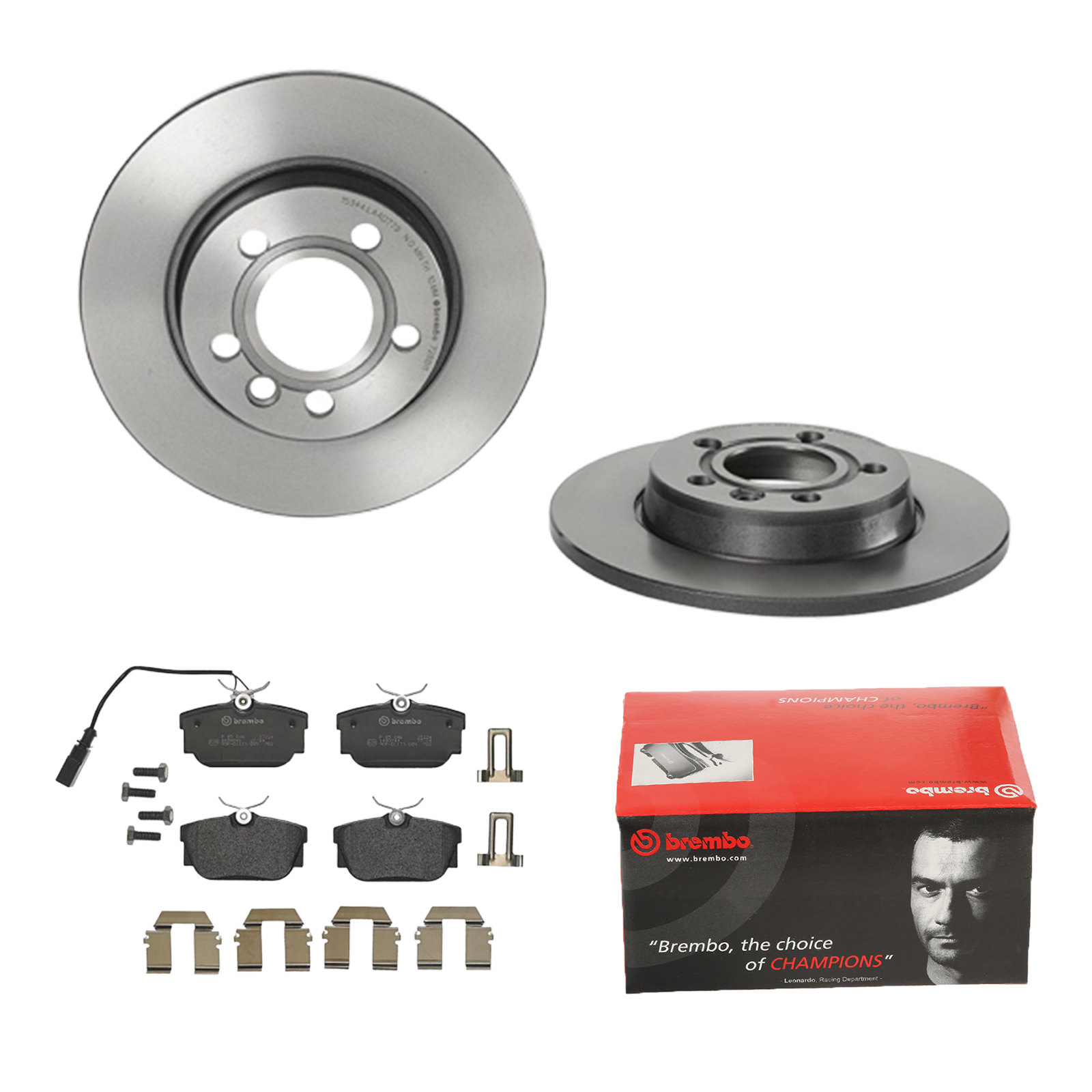 BREMBO Bremsesæt, skivebremser 142054173 bagaksel fuld 280mm 12mm for VW SEAT SKODA AUDI