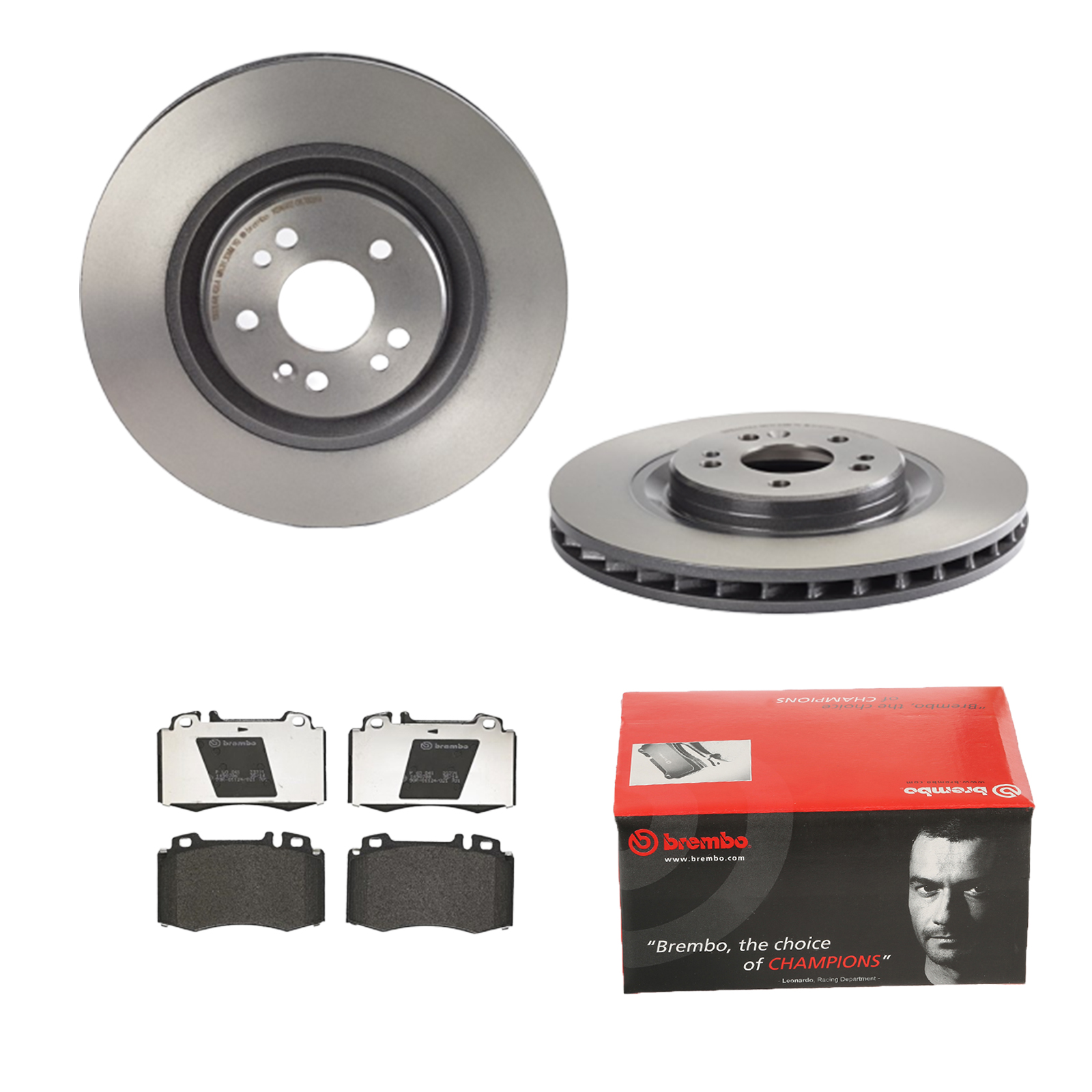 BREMBO Bremsesæt, skivebremser 142054185 foraksel indvendig ventileret 345mm 32mm for MERCEDES-BENZ