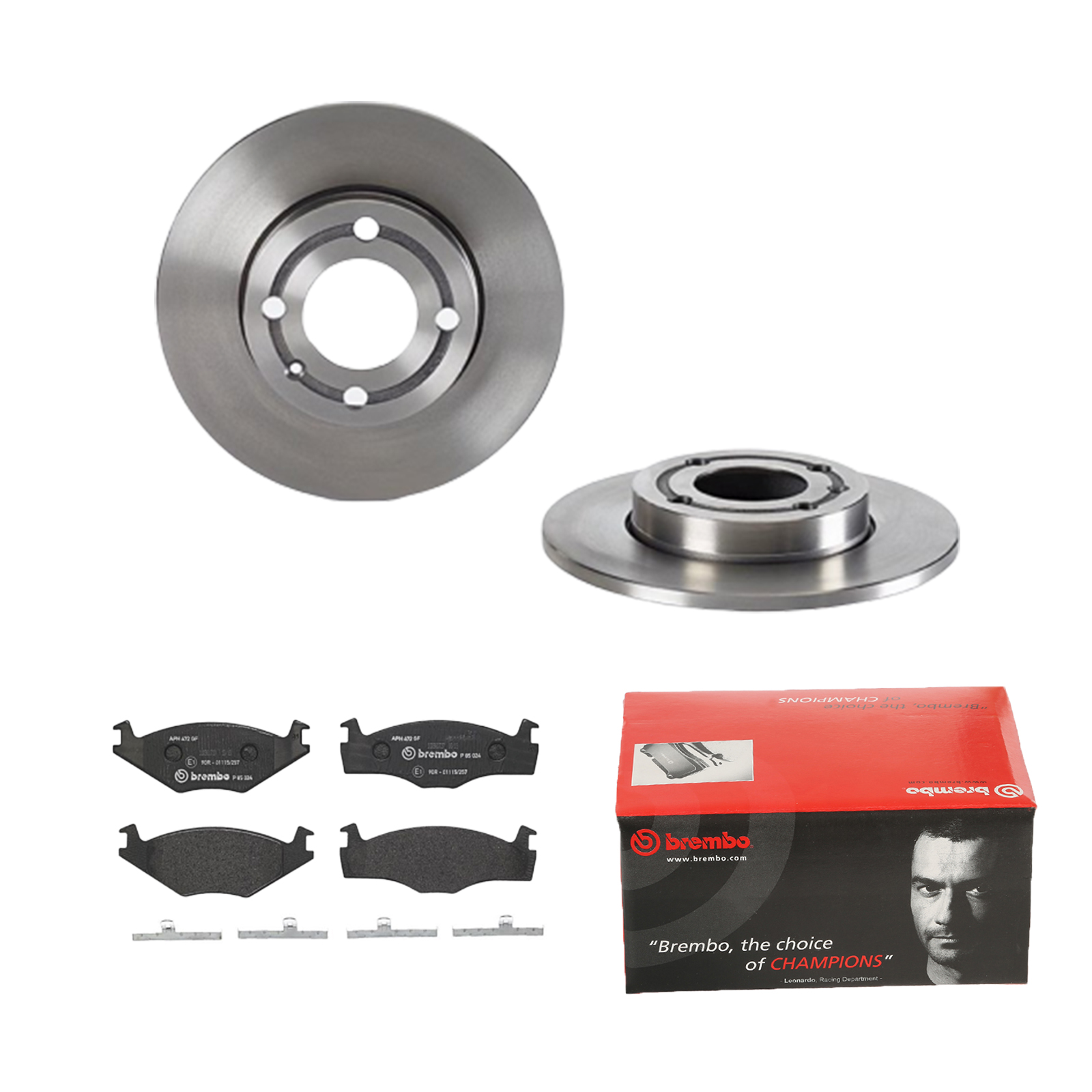 BREMBO Bremsesæt, skivebremser 142054230 foraksel fuld 239mm 10mm for AUDI VW