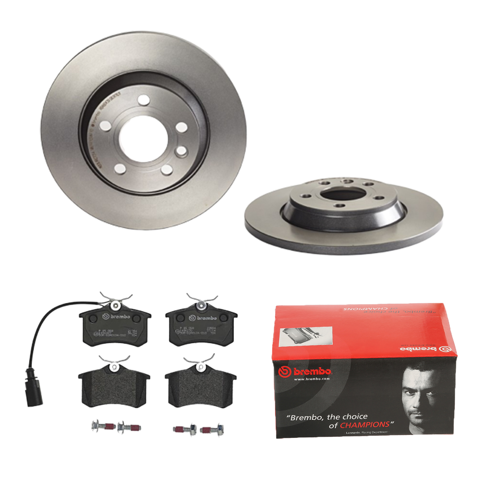 BREMBO Bremsesæt, skivebremser 142054057 bagaksel fuld 294mm 13mm for FORD SEAT AUDI VW