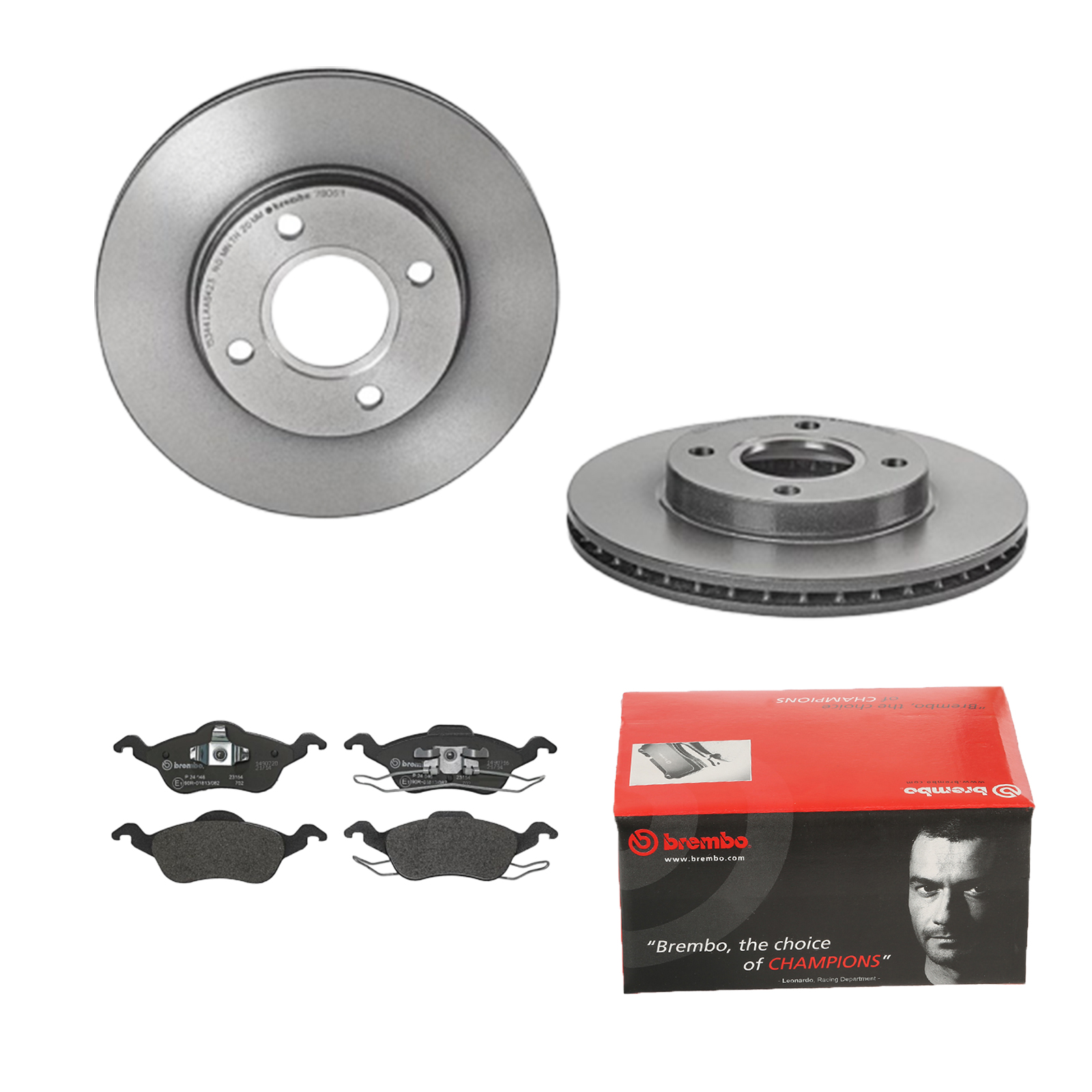 BREMBO Bremsesæt, skivebremser 142053745 foraksel indvendig ventileret 258mm 22mm for FORD MAZDA