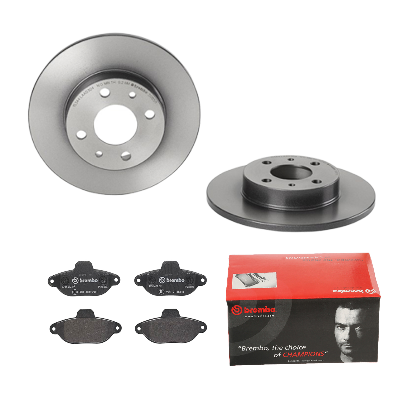 BREMBO Bremsesæt, skivebremser 142053725 bagaksel fuld 240mm 11mm for FORD FIAT ABARTH ALFA ROMEO