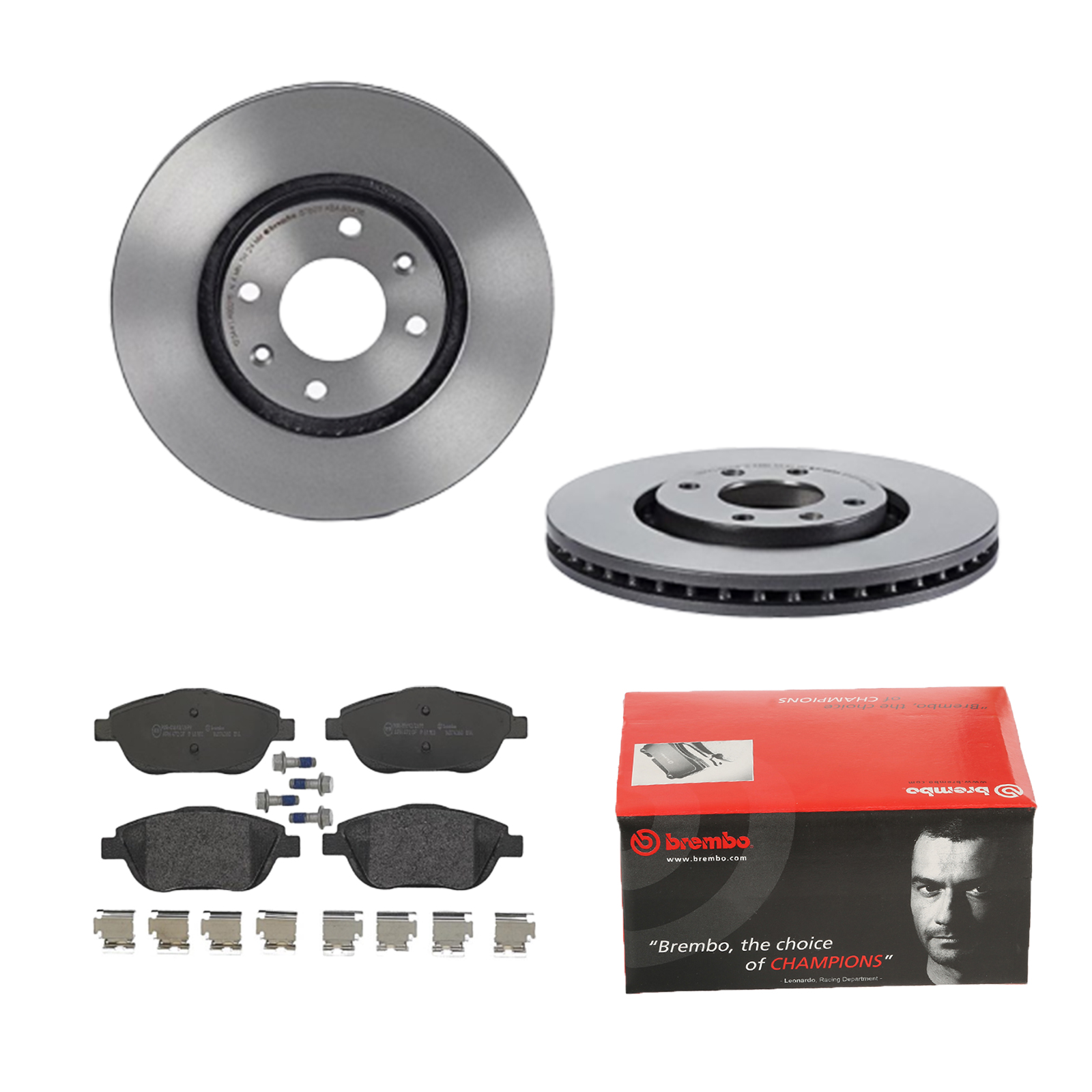 BREMBO Bremsesæt, skivebremser 142055920 foraksel indvendig ventileret 283mm 26mm for PEUGEOT OPEL VAUXHALL CITROËN DS