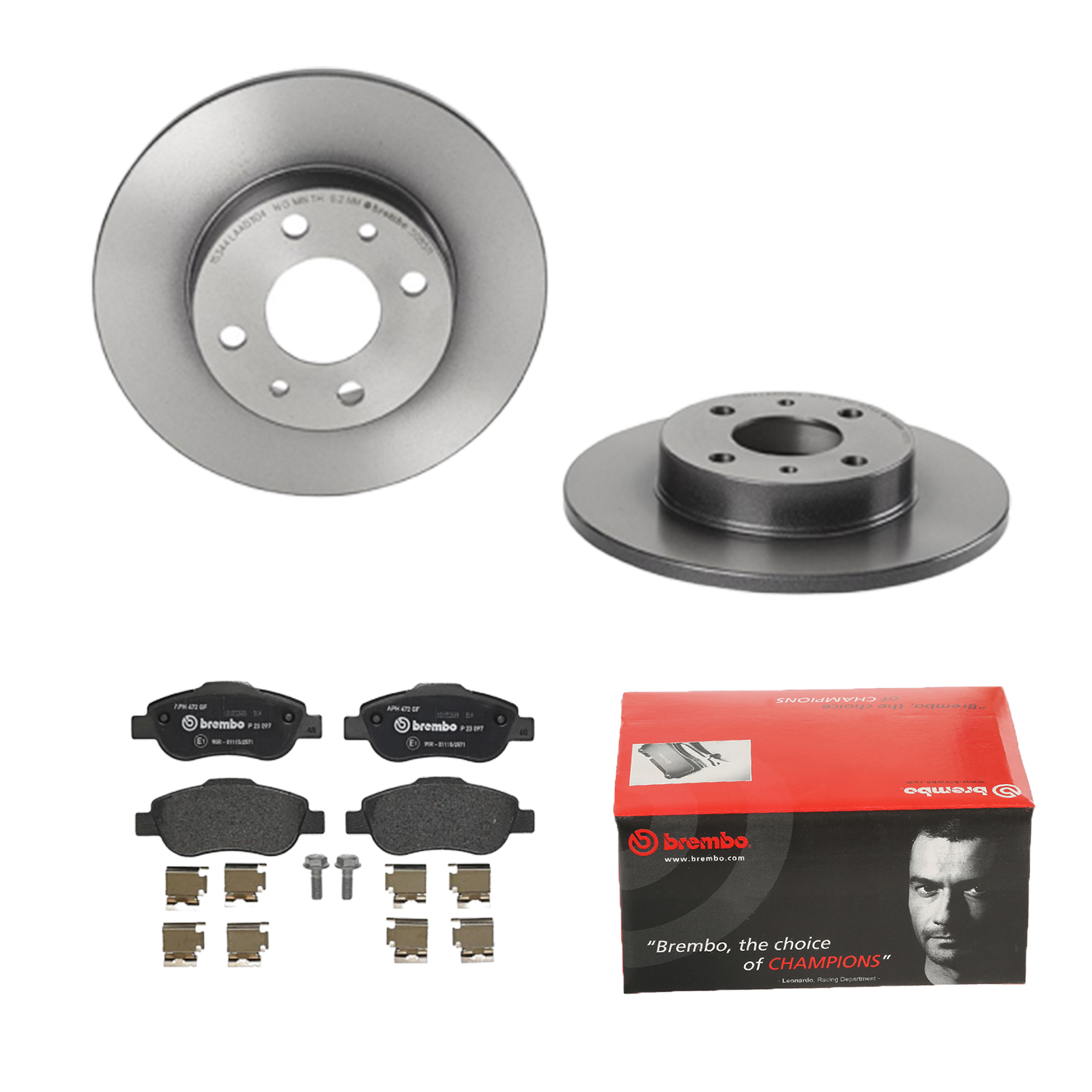 BREMBO Bremsesæt, skivebremser 142056011 bagaksel fuld 240mm 11mm for FORD FIAT ABARTH ALFA ROMEO