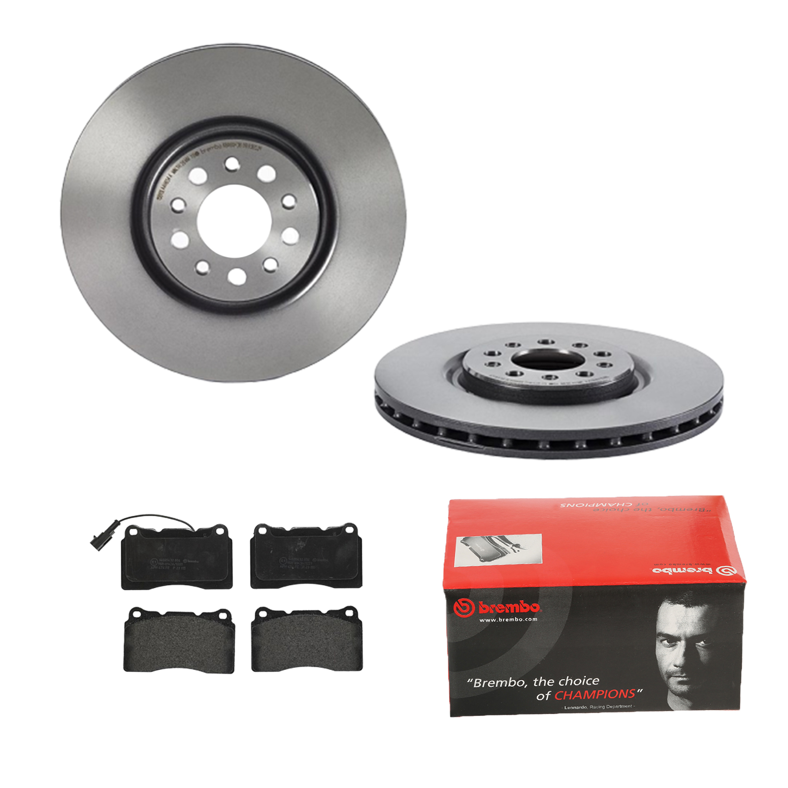 BREMBO Bremsesæt, skivebremser 142055512 foraksel indvendig ventileret 330mm 28mm for ALFA ROMEO LANCIA MASERATI JEEP (GAC FCA)