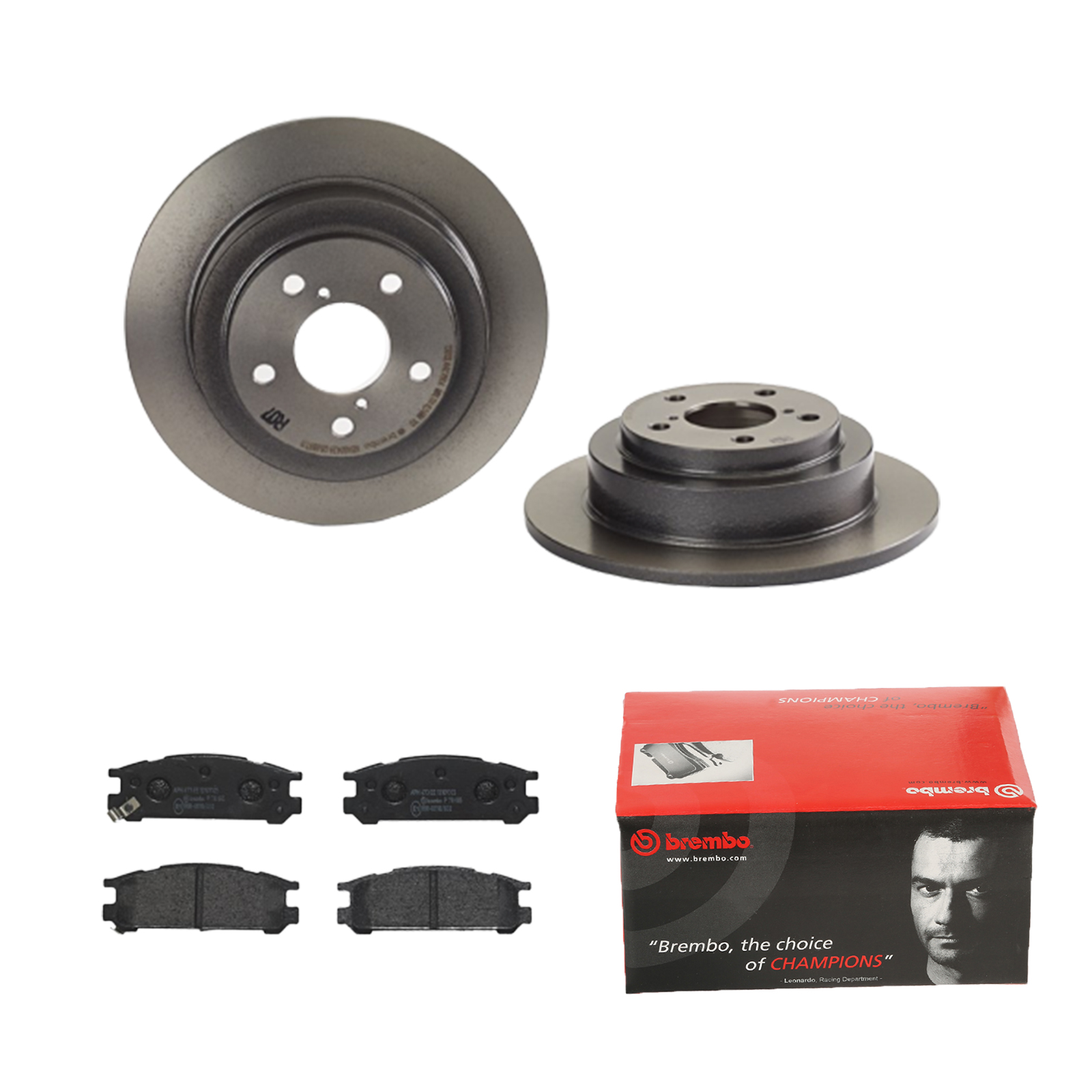 BREMBO Bremsesæt, skivebremser 142055574 bagaksel fuld 266mm 10mm for SUBARU NISSAN