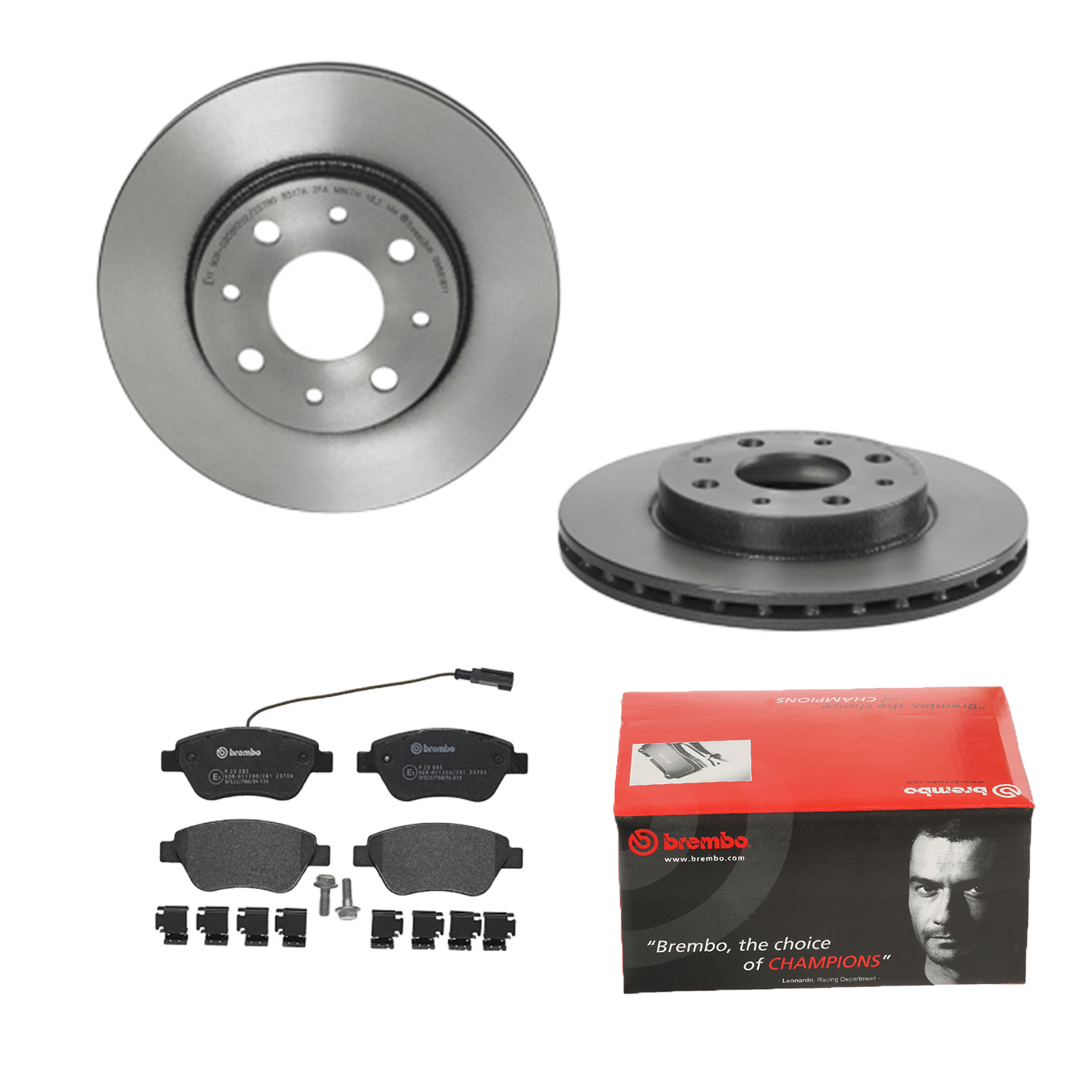 BREMBO Bremsesæt, skivebremser 142054891 foraksel indvendig ventileret 240mm 20mm for FORD FIAT ALFA ROMEO