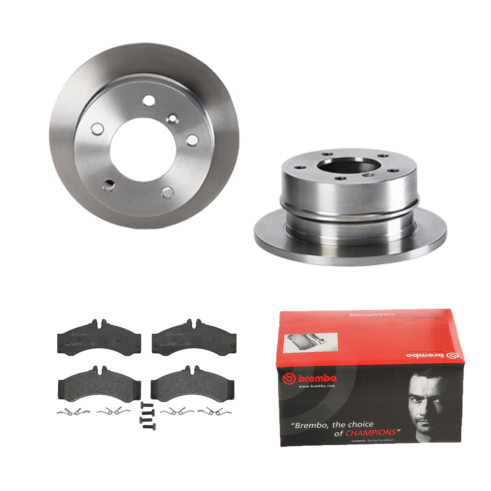 BREMBO Bremsesæt, skivebremser 142055700 bagaksel fuld 258mm 12mm for MERCEDES-BENZ SEAT DODGE VW