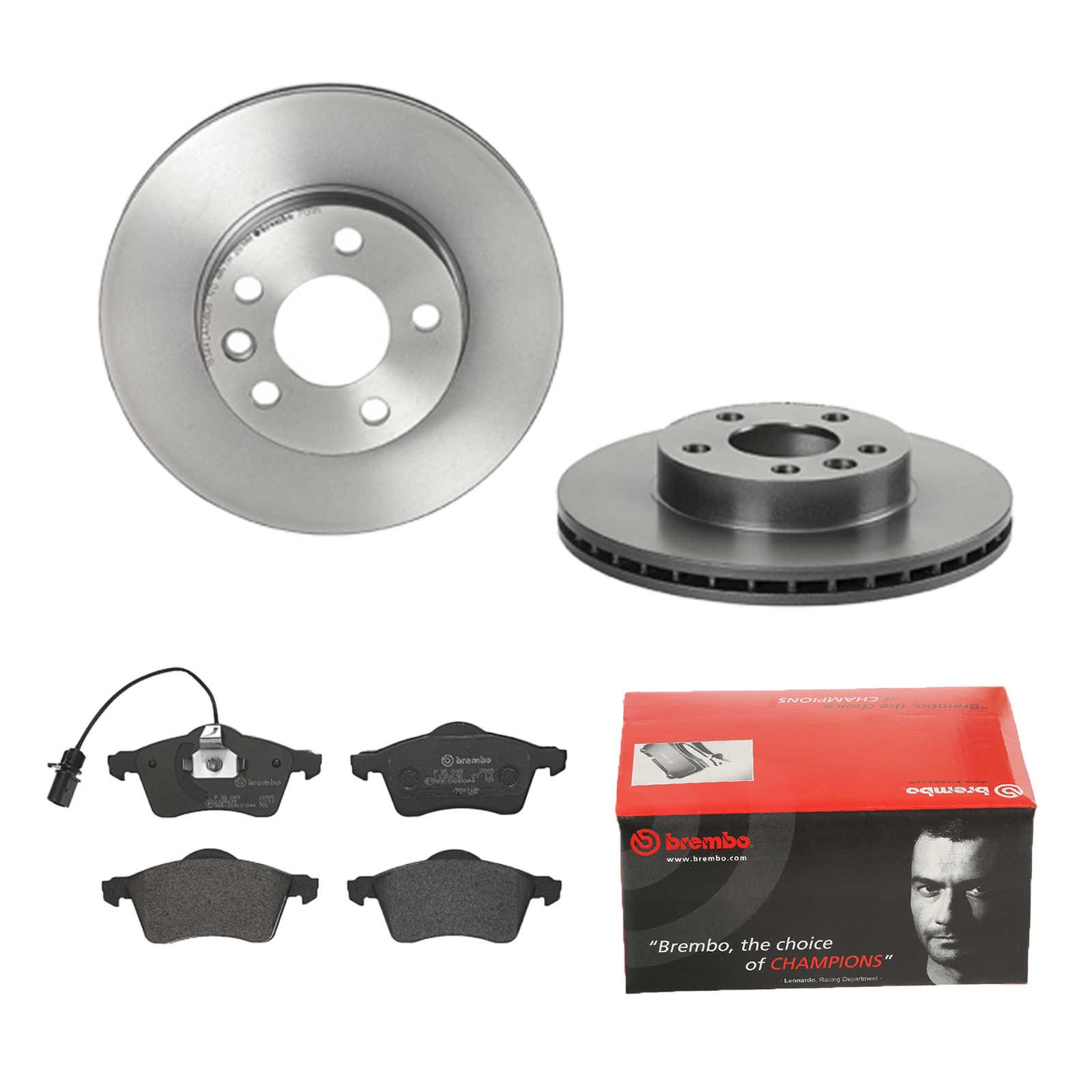 BREMBO Bremsesæt, skivebremser 142054985 foraksel indvendig ventileret 280mm 24mm for SEAT AUDI VW