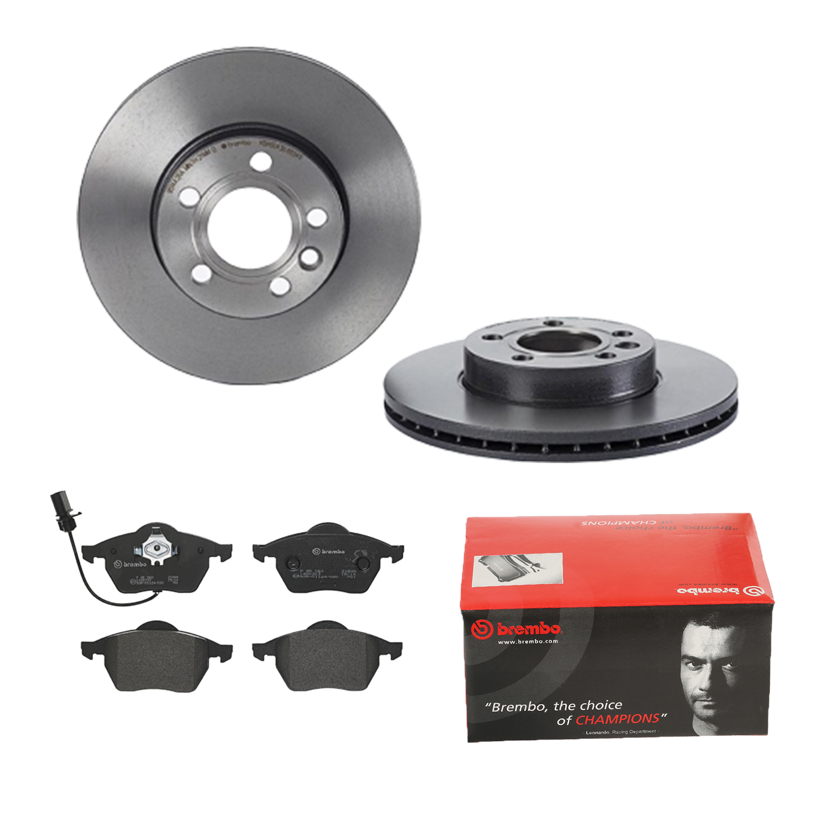 BREMBO Bremsesæt, skivebremser 142055020 foraksel indvendig ventileret 288mm 25mm for FORD SEAT
