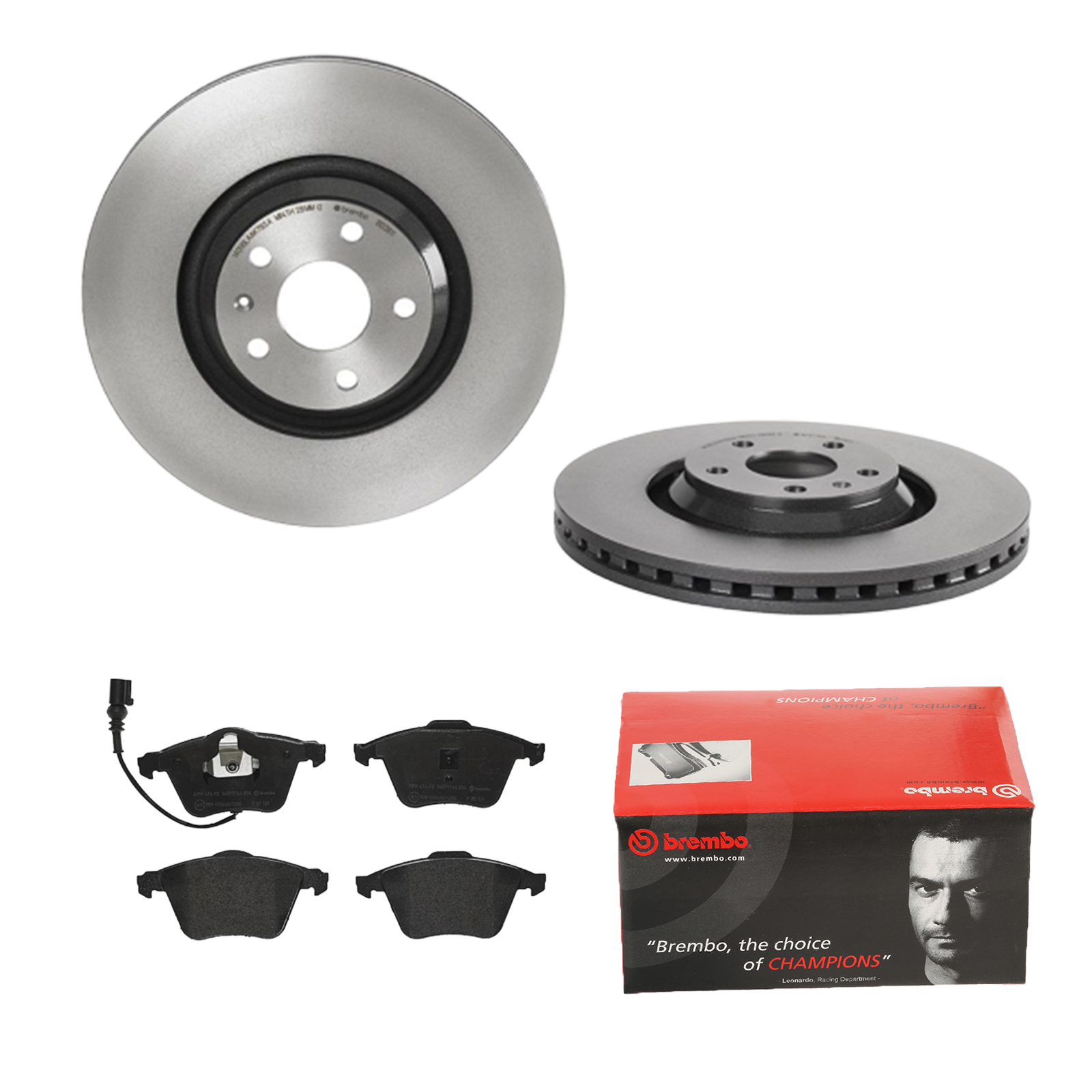 BREMBO Bremsesæt, skivebremser ijdtidbql3 foraksel indvendig ventileret 340mm 30mm for VW AUDI