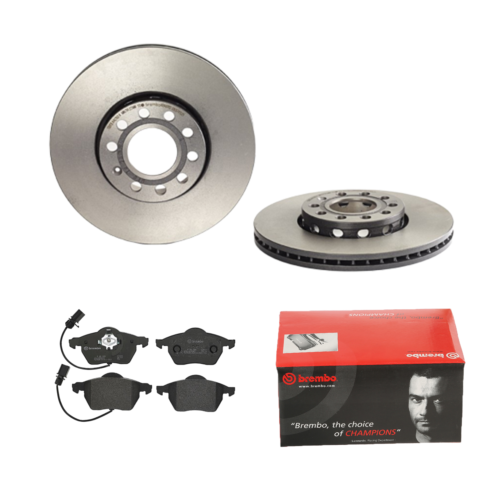 BREMBO Bremsesæt, skivebremser ijdtidbrh7 foraksel indvendig ventileret 288mm 25mm for SEAT VW SKODA AUDI AUDI (FAW)
