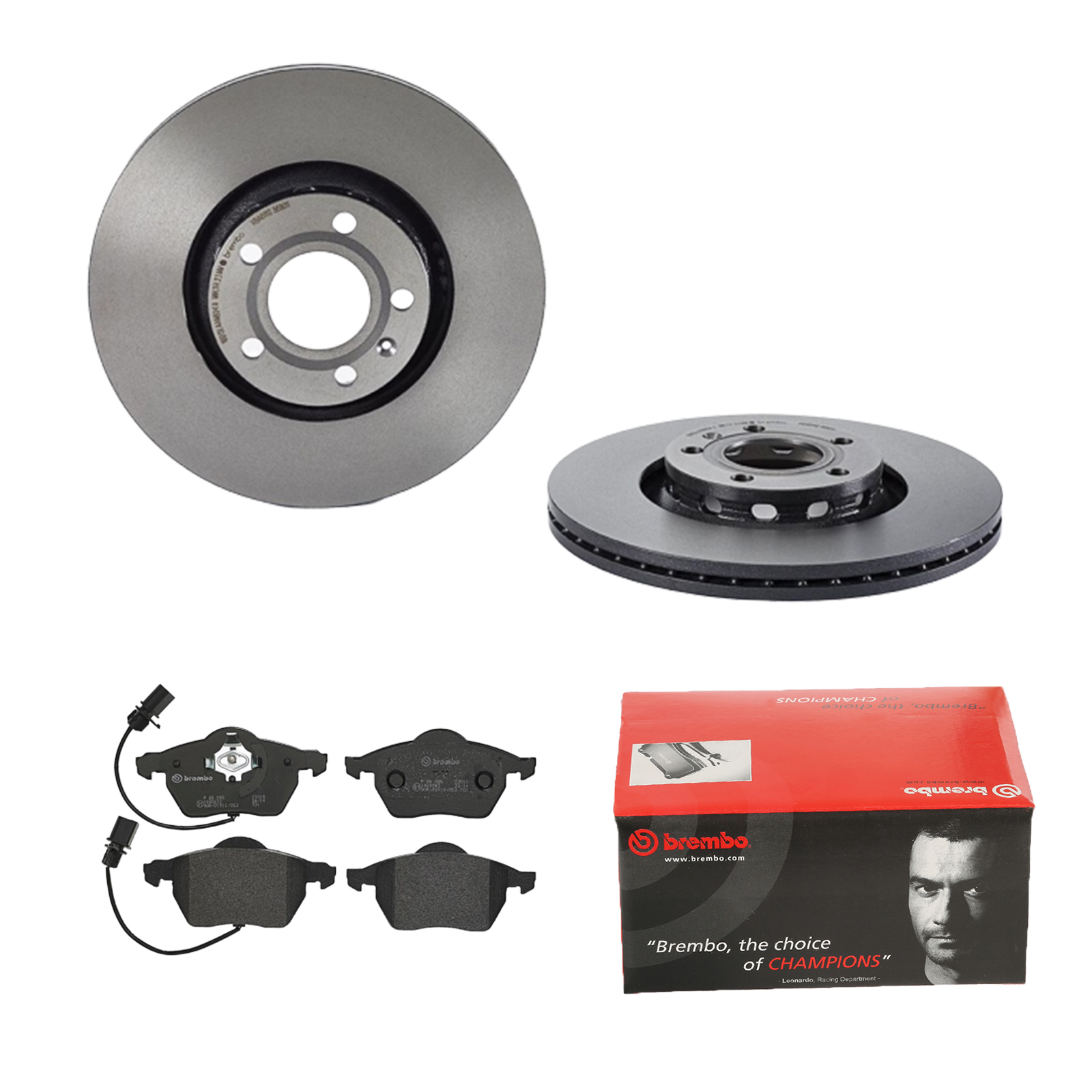 BREMBO Bremsesæt, skivebremser ijdtidbrr3 foraksel indvendig ventileret 312mm 25mm for SKODA SEAT VW AUDI (FAW) AUDI