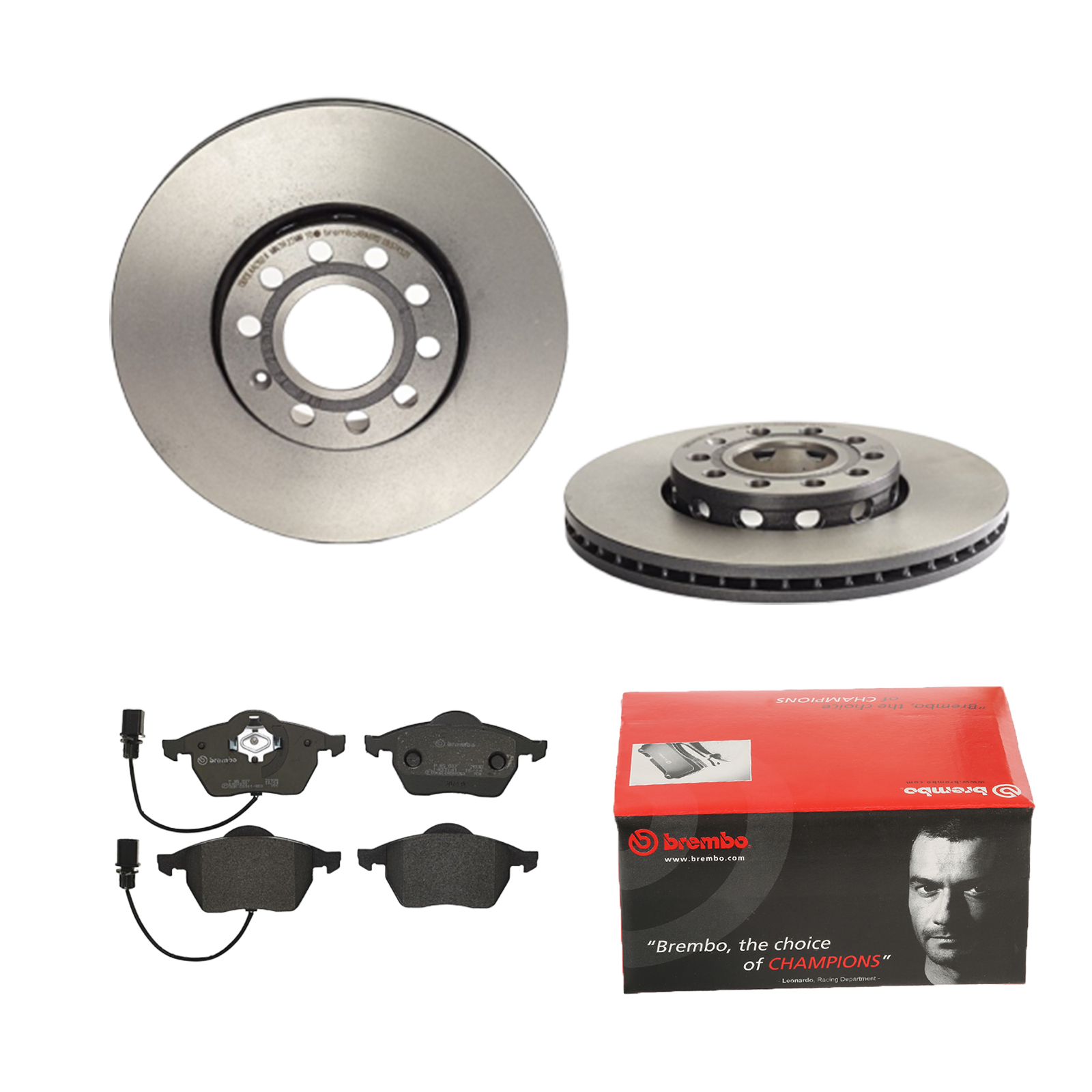 BREMBO Bremsesæt, skivebremser ijdtidc509 foraksel indvendig ventileret 288mm 25mm for VW SKODA SEAT AUDI AUDI (FAW)