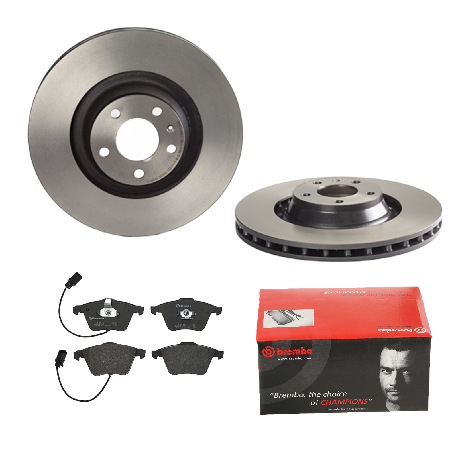 BREMBO Bremsesæt, skivebremser ijdtidc5y7 foraksel indvendig ventileret 347mm 30mm for AUDI SEAT SKODA