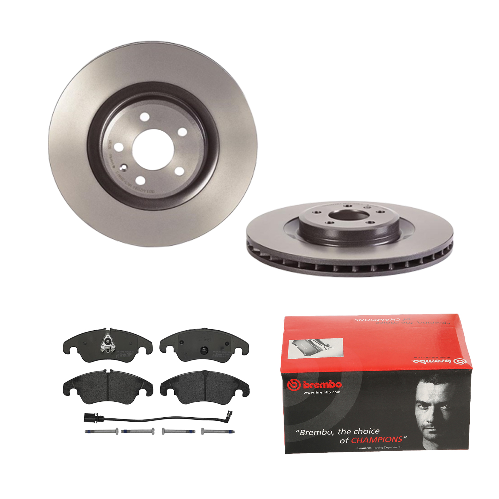 BREMBO Bremsesæt, skivebremser ijdtidc711 foraksel indvendig ventileret 345mm 29mm for AUDI VW SKODA SEAT AUDI (FAW)