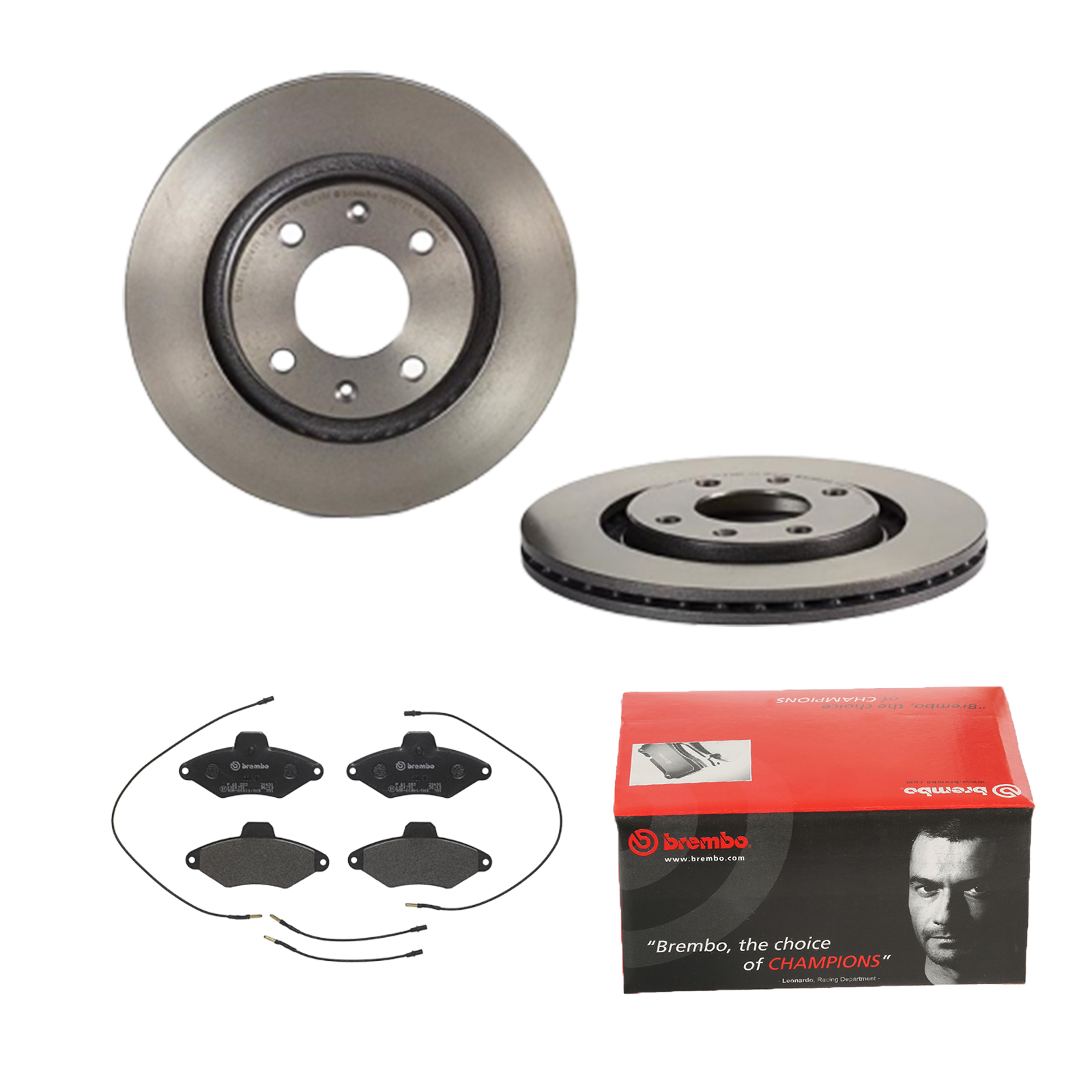 BREMBO Bremsesæt, skivebremser ijdtidczi4 foraksel indvendig ventileret 266mm 20mm for CITROËN PEUGEOT