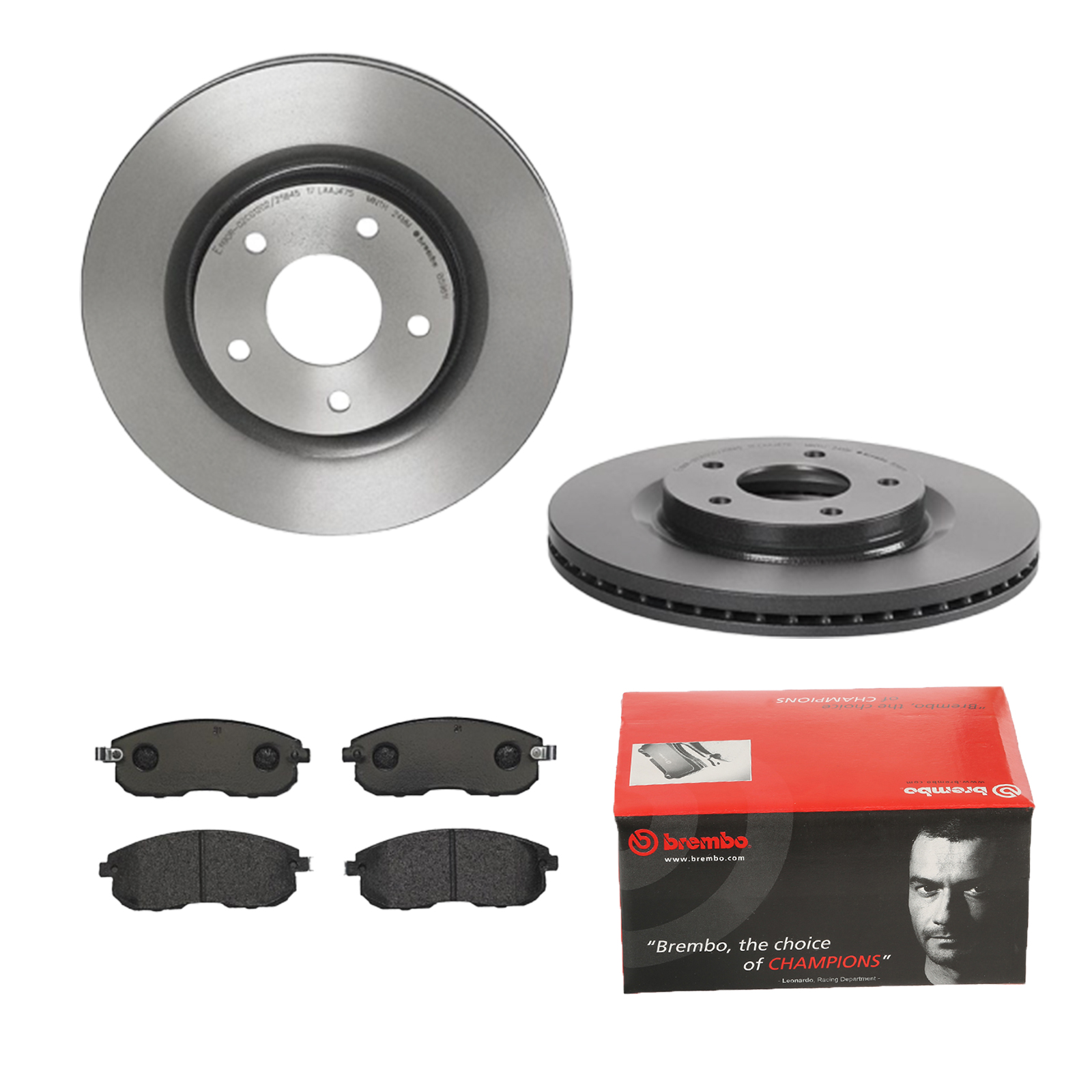 BREMBO Bremsesæt, skivebremser ijdtiddlk4 foraksel indvendig ventileret 296mm 26mm for NISSAN NISSAN (DFAC) INFINITI RENAULT