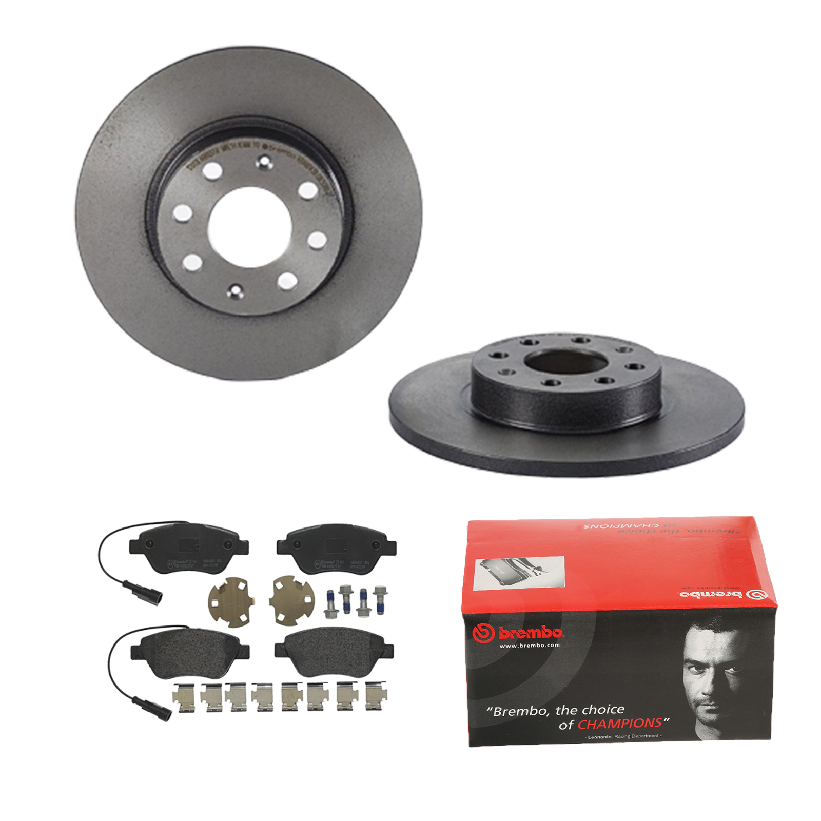 BREMBO Bremsesæt, skivebremser ijdtide0c7 foraksel fuld 257mm 12mm for FIAT CITROËN PEUGEOT