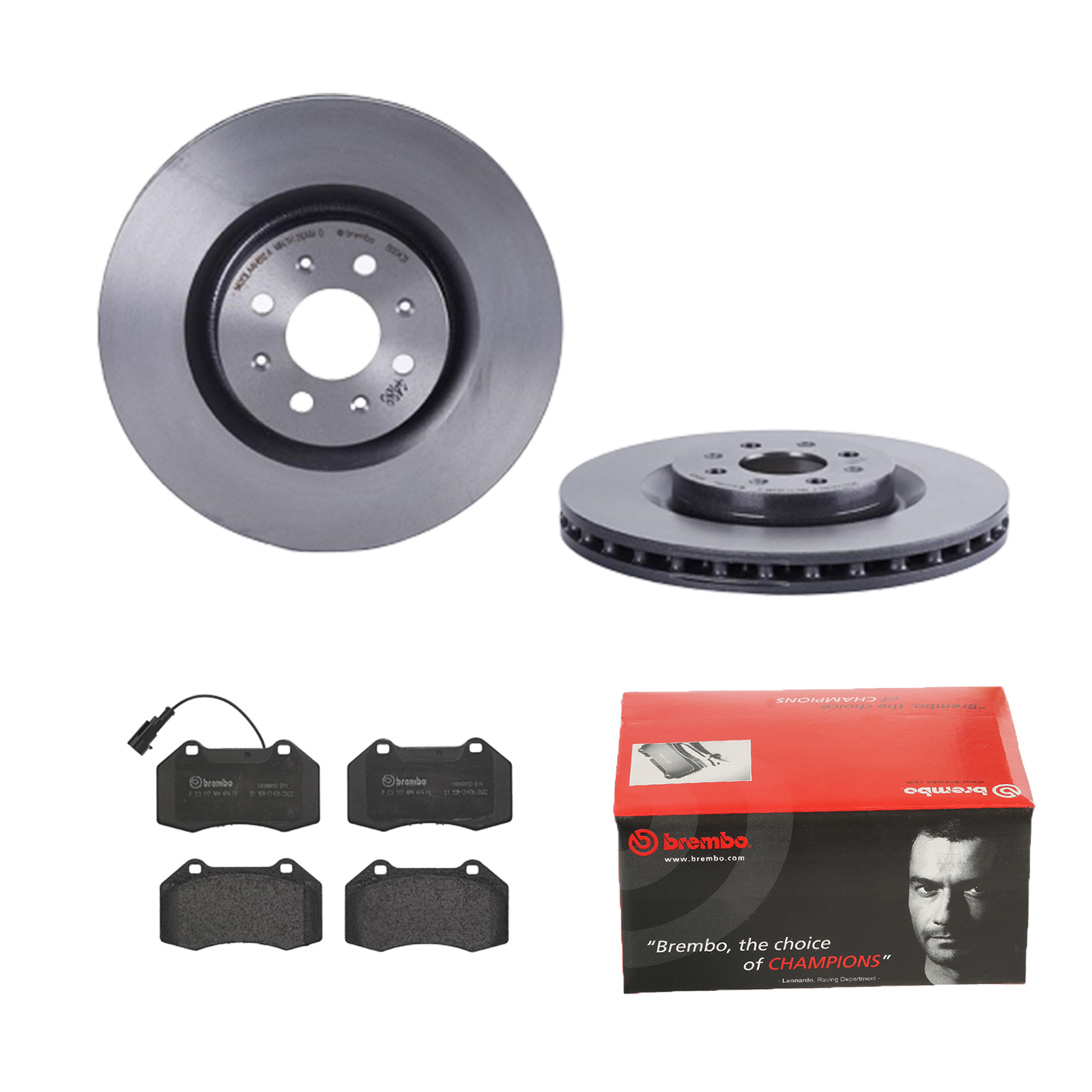BREMBO Bremsesæt, skivebremser ijdtide161 foraksel indvendig ventileret 305mm 28mm for ABARTH FIAT ALFA ROMEO