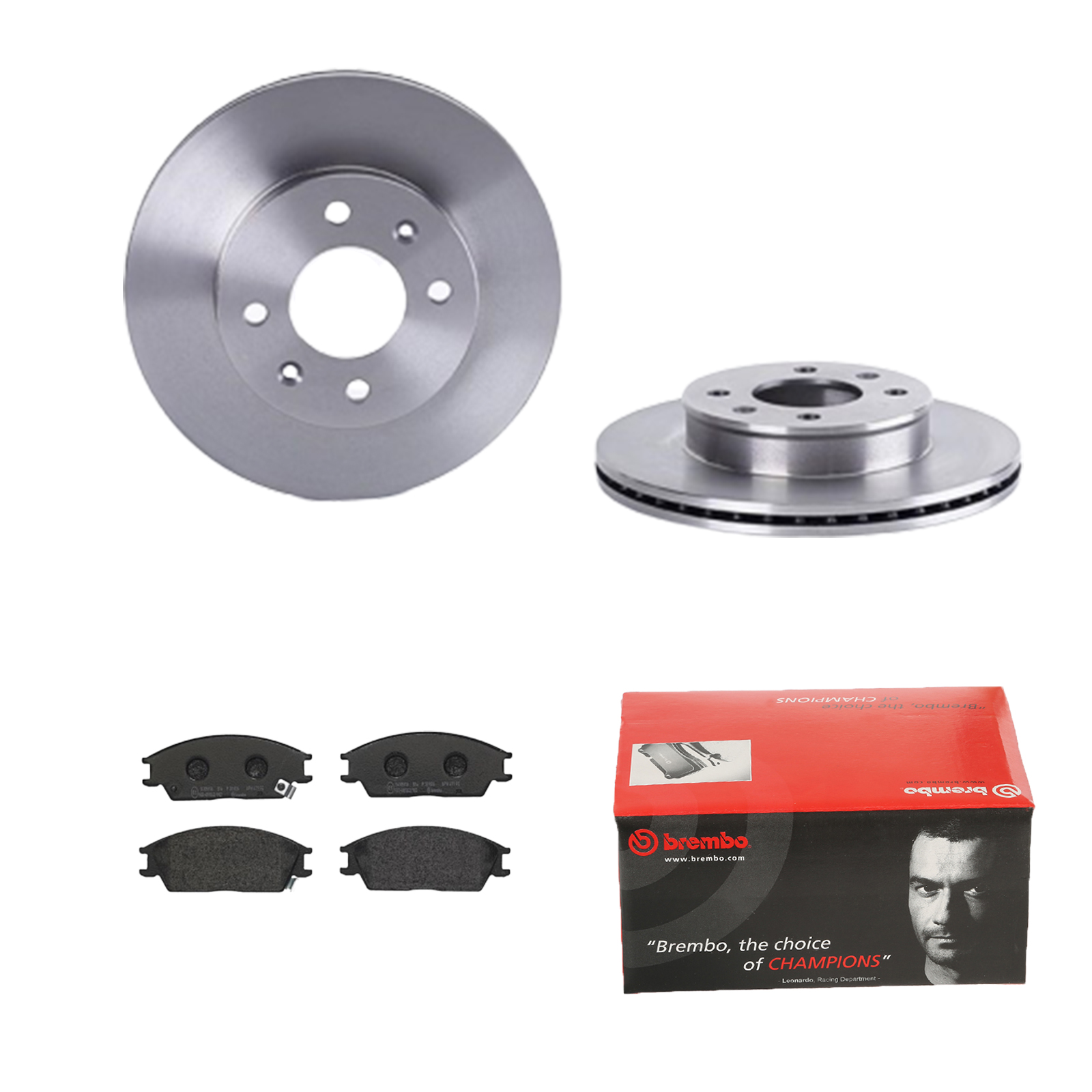 BREMBO Bremsesæt, skivebremser ijdtidest9 foraksel indvendig ventileret 241mm 19mm for HYUNDAI HONDA