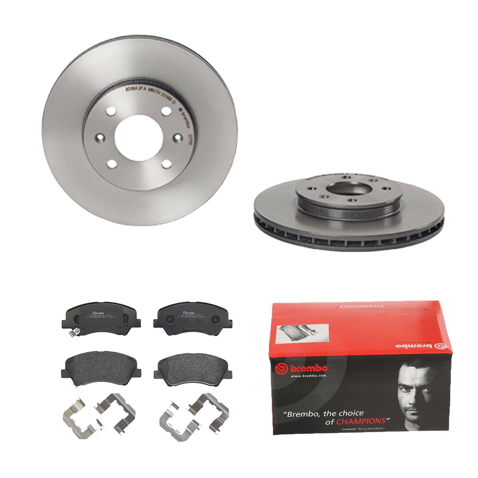 BREMBO Bremsesæt, skivebremser ijdtideun5 foraksel indvendig ventileret 256mm 22mm for GEELY KIA HYUNDAI HYUNDAI (BEIJING) KIA (DYK)