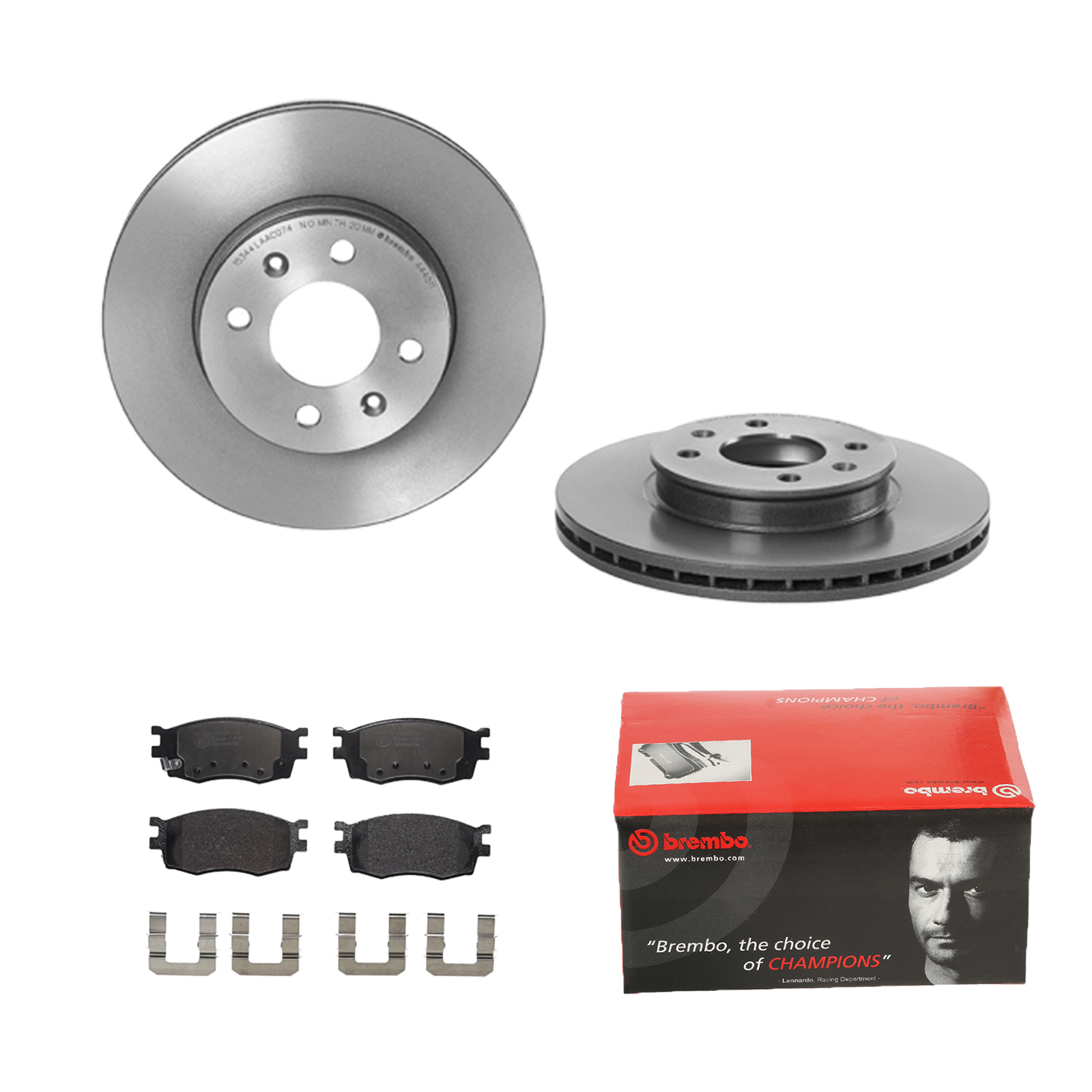 BREMBO Bremsesæt, skivebremser ijdtidewb5 foraksel indvendig ventileret 256mm 22mm for HYUNDAI