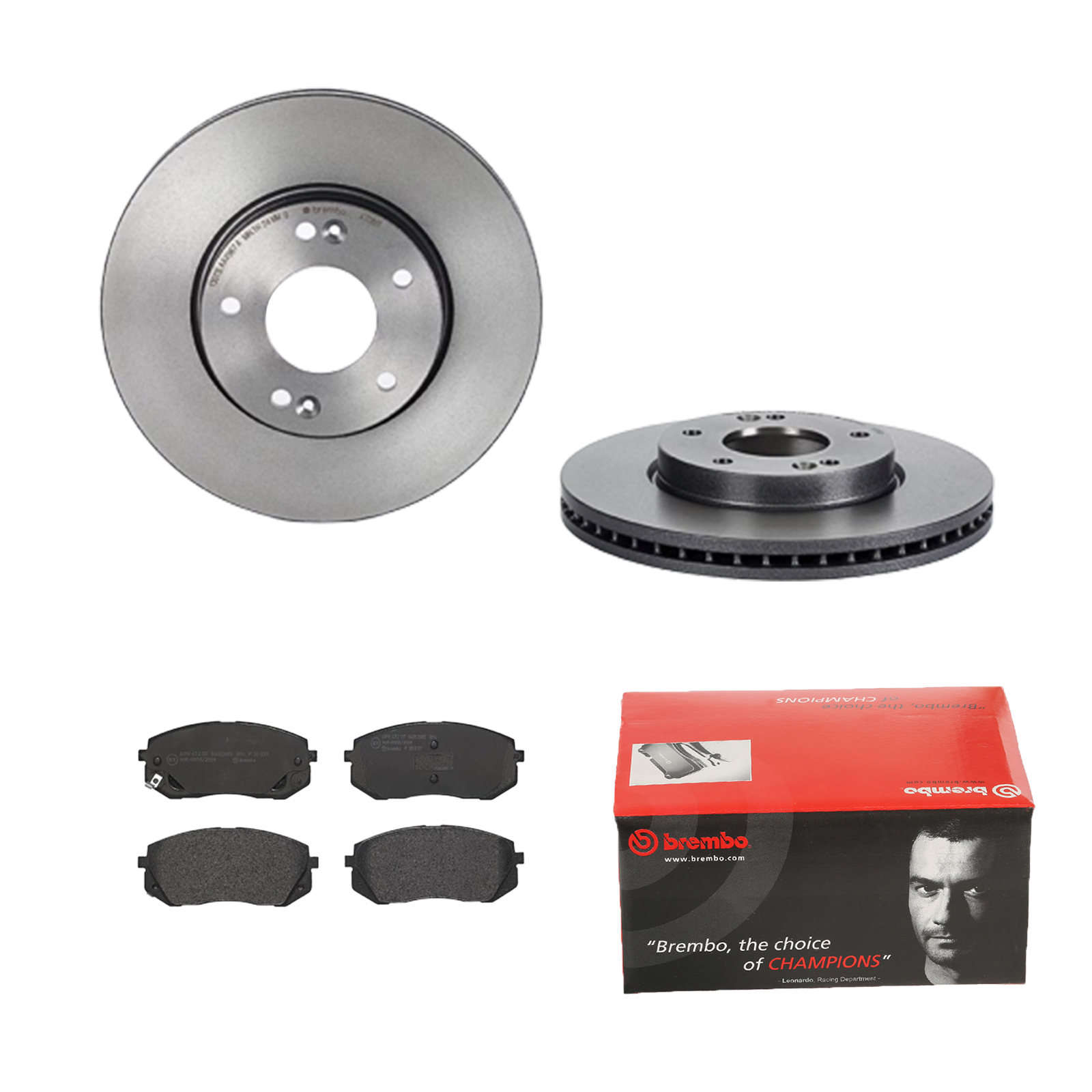 BREMBO Bremsesæt, skivebremser ijdtidf4p0 foraksel indvendig ventileret 280mm 26mm for KIA HYUNDAI (BEIJING) HYUNDAI KIA (DYK)