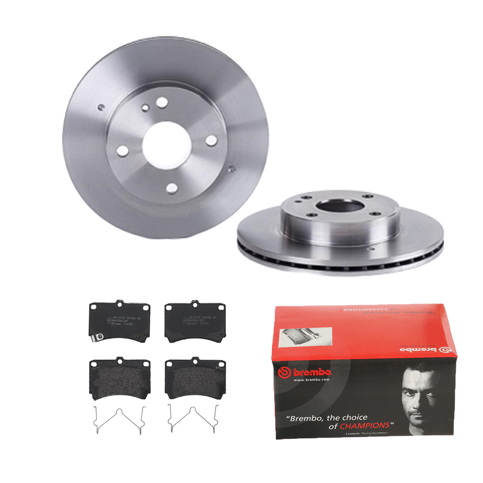 BREMBO Bremsesæt, skivebremser ijdtidf8v0 foraksel indvendig ventileret 235mm 18mm for MAZDA MITSUBISHI KIA NISSAN FORD