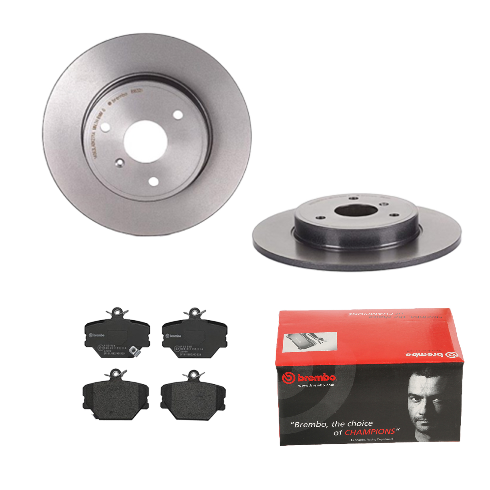 BREMBO Bremsesæt, skivebremser ijdtidfcv4 foraksel fuld 280mm 9mm for SMART MERCEDES-BENZ CHRYSLER