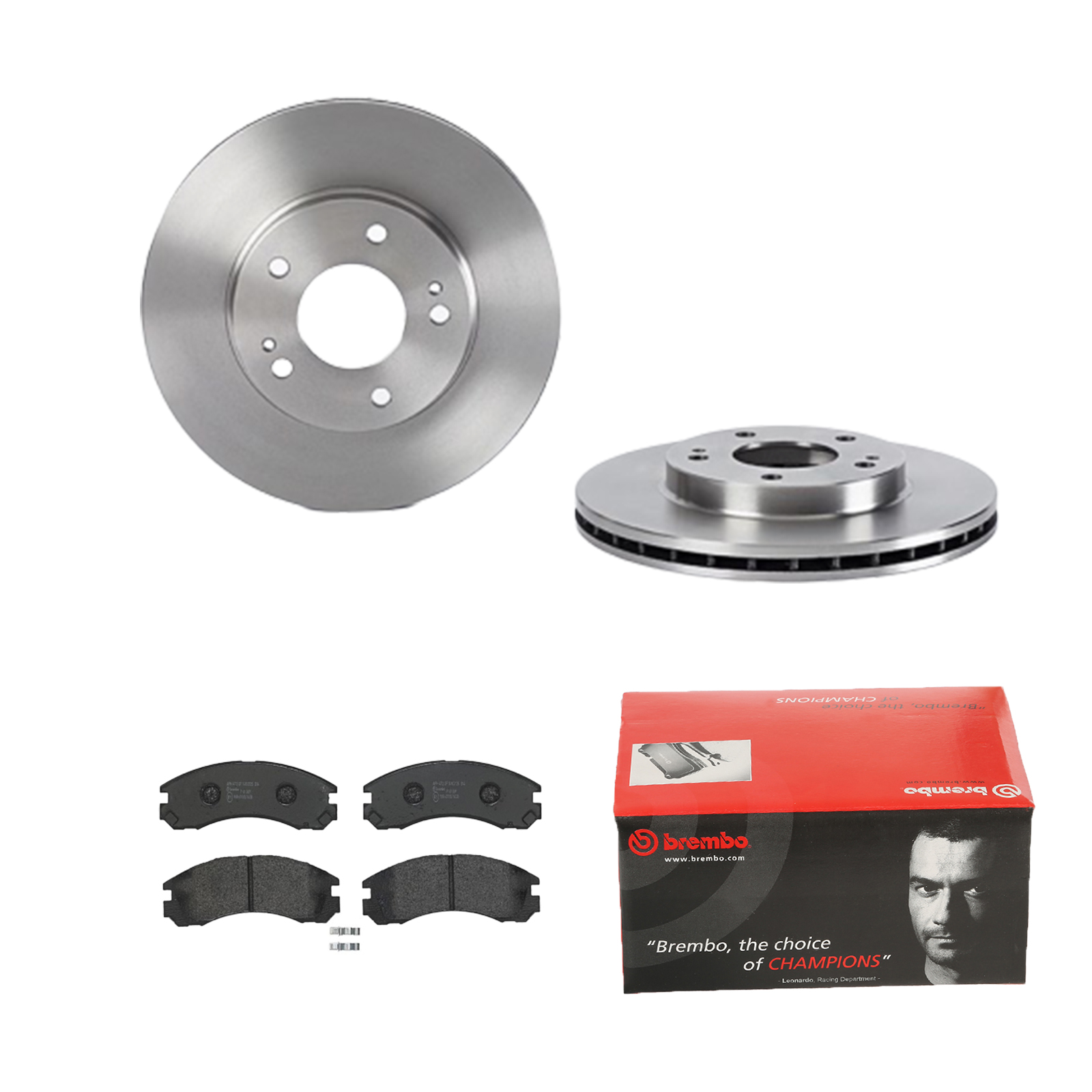 BREMBO Bremsesæt, skivebremser ijdtidfsp4 foraksel indvendig ventileret 276mm 24mm for CITROËN PEUGEOT MITSUBISHI