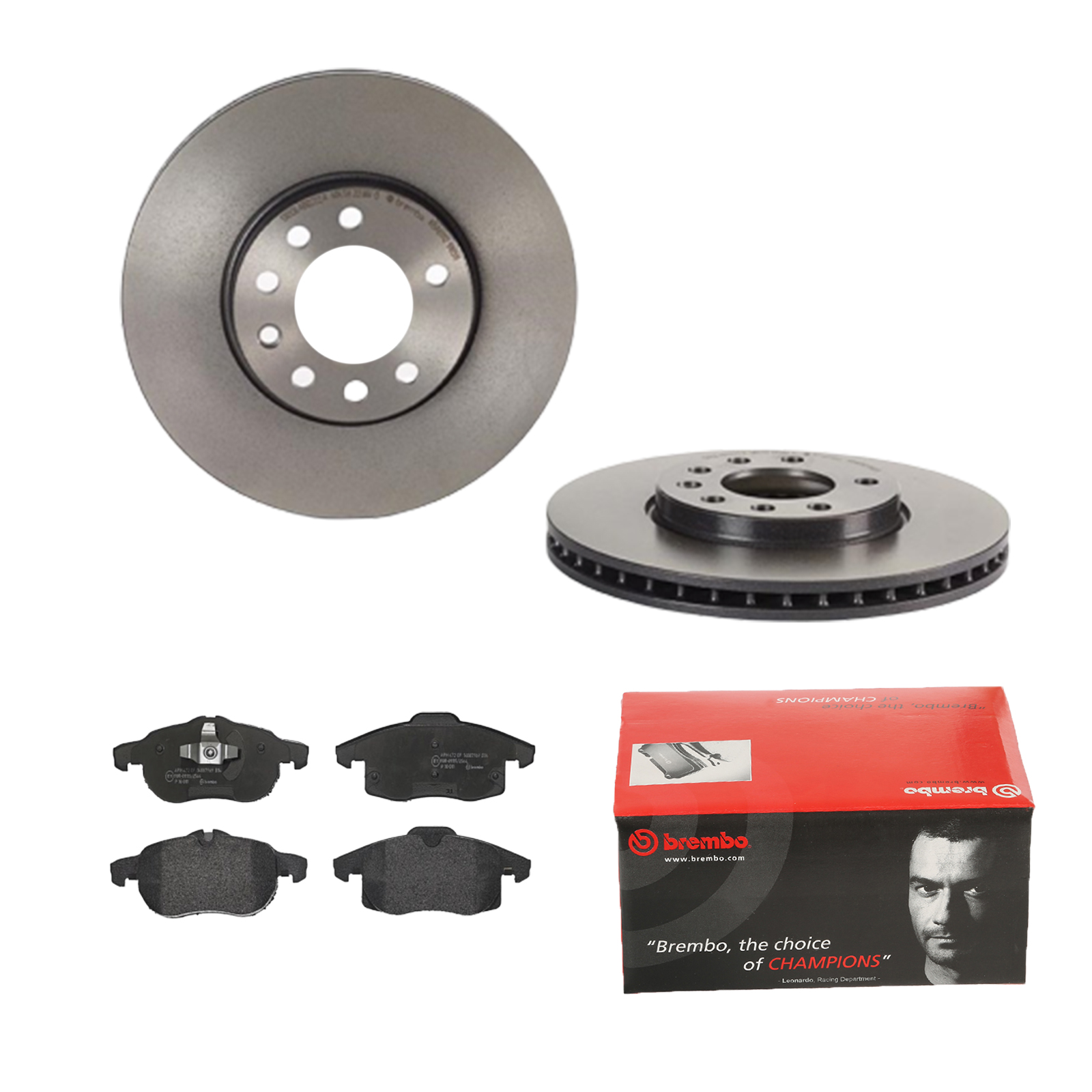 BREMBO Bremsesæt, skivebremser ijdtidg210 foraksel indvendig ventileret 285mm 25mm for OPEL SAAB VAUXHALL GENERAL MOTORS CADILLAC