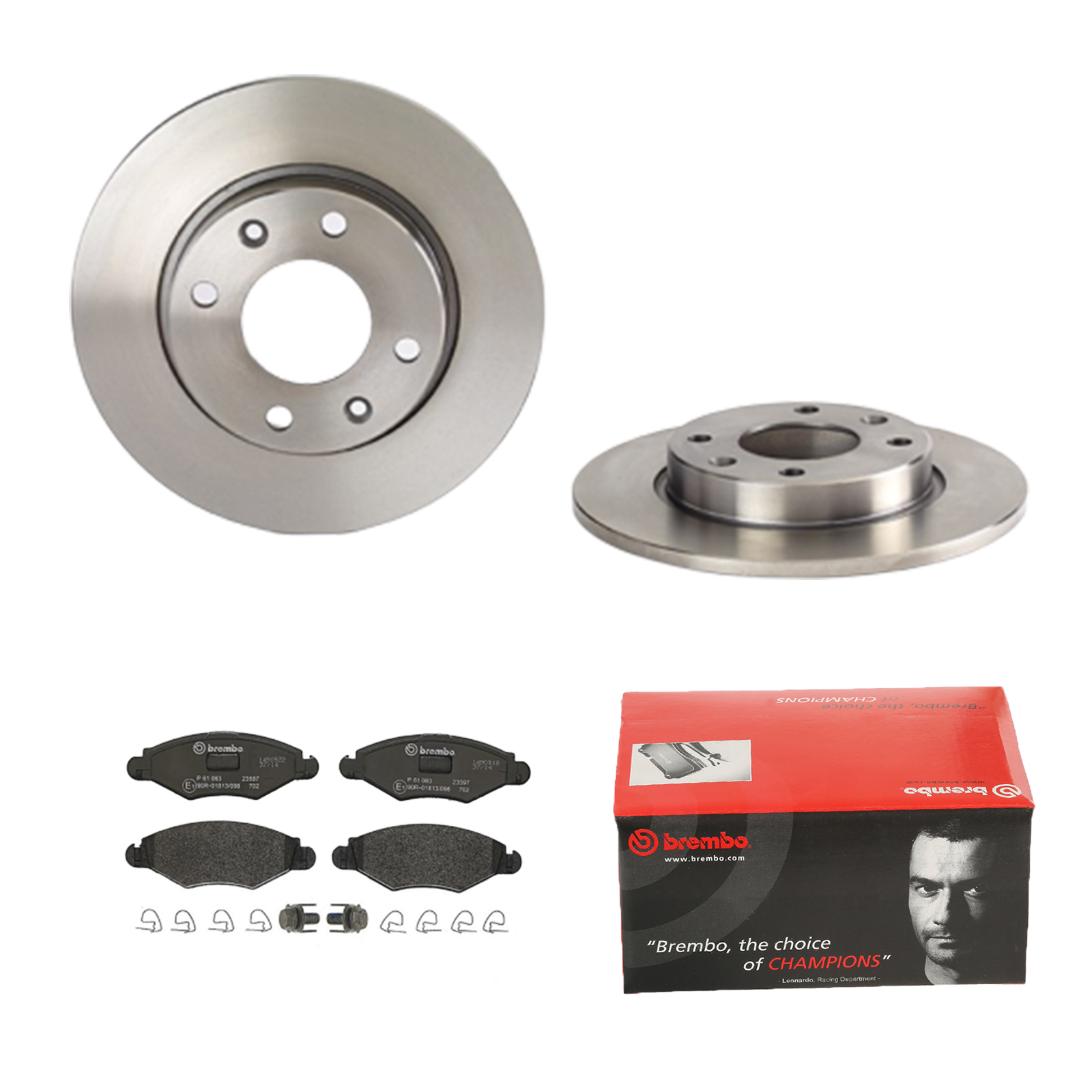 BREMBO Bremsesæt, skivebremser ijdtidg710 bagaksel fuld 247mm 10mm for CITROËN PEUGEOT NAZA