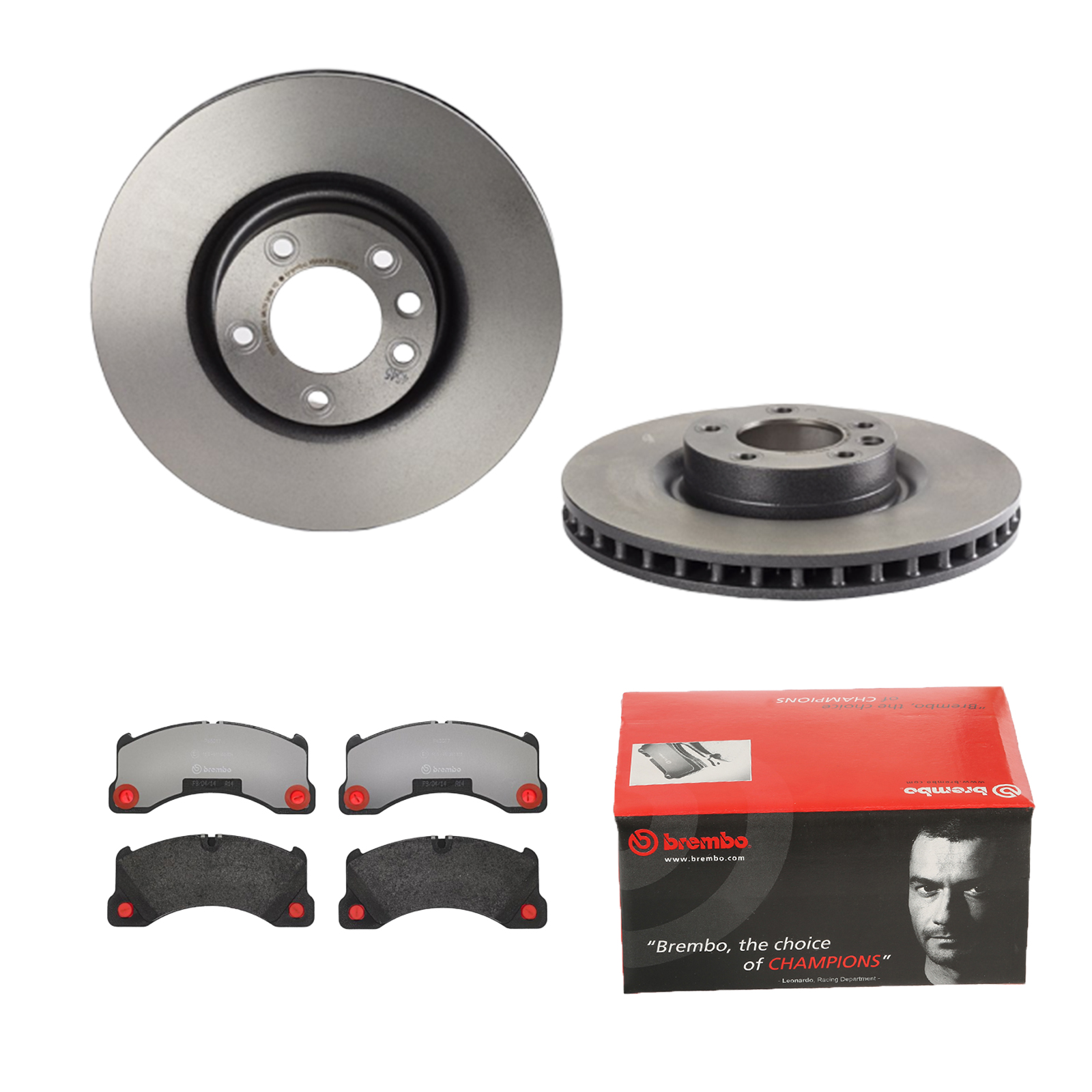 BREMBO Bremsesæt, skivebremser ijdtidgdp0 foraksel indvendig ventileret 368mm 36mm for PORSCHE SKODA SEAT VW