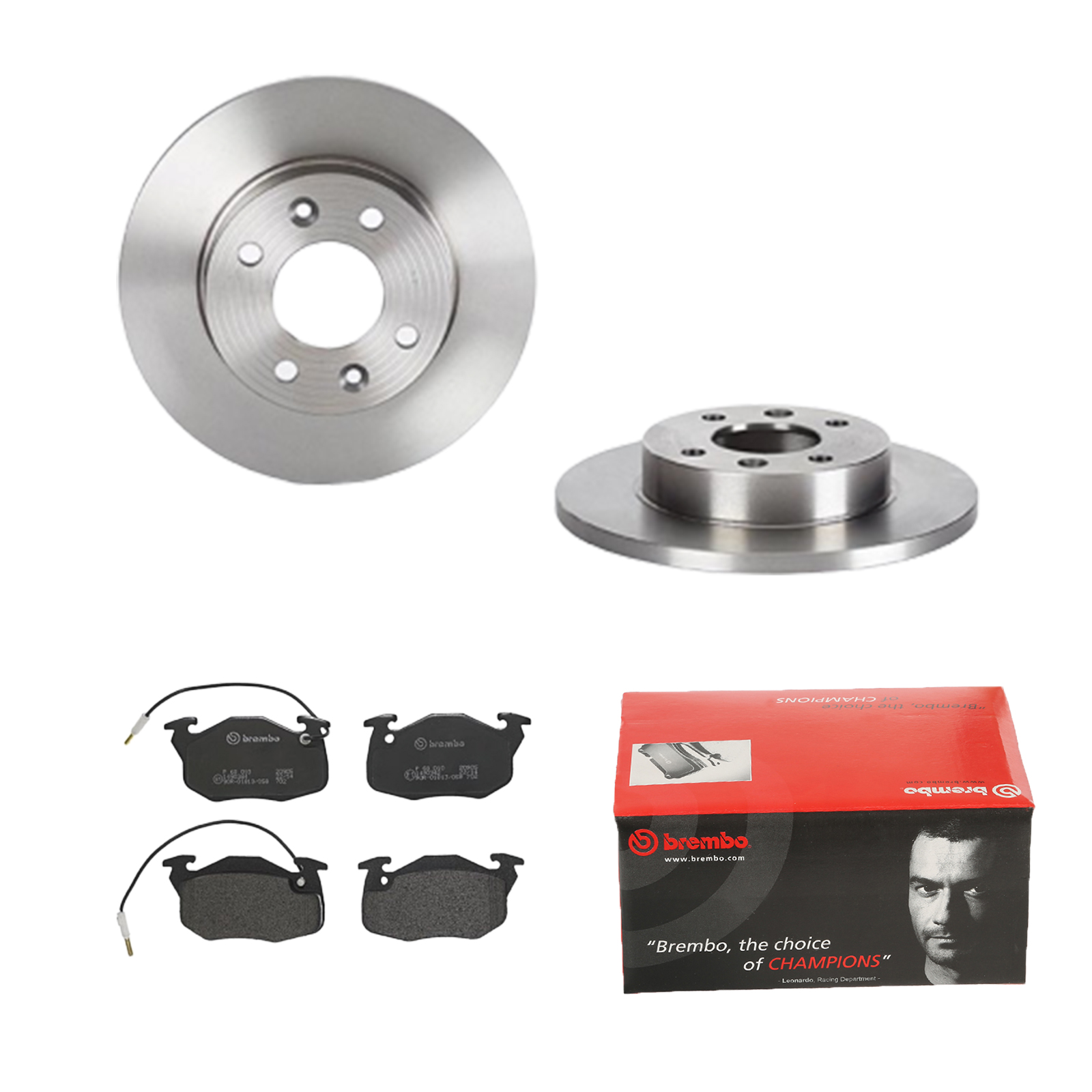 BREMBO Bremsesæt, skivebremser ijdtidgf74 foraksel fuld 238mm 12mm for CITROËN PEUGEOT DACIA RENAULT