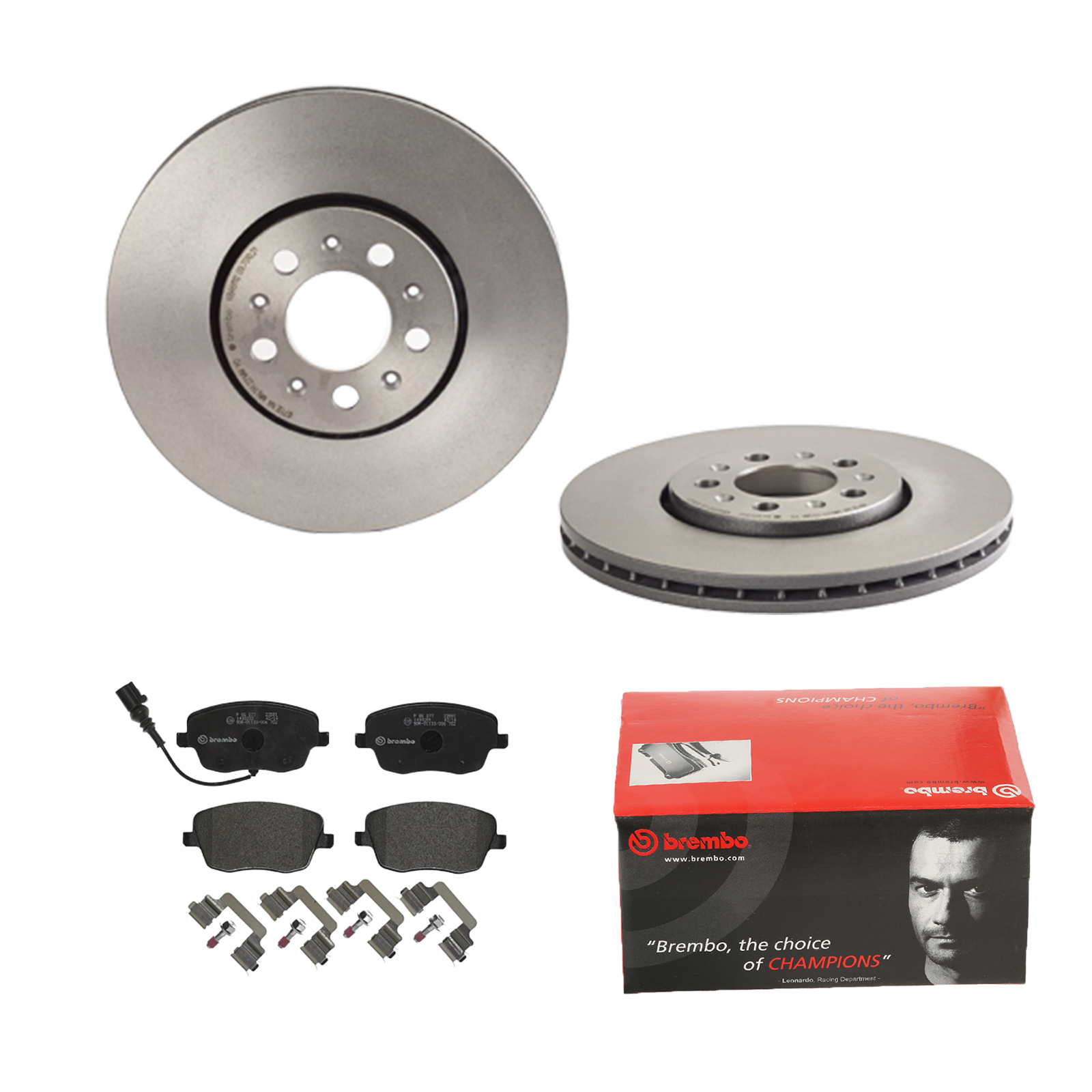 BREMBO Bremsesæt, skivebremser ijdtidguv8 foraksel indvendig ventileret 288mm 25mm for VW SEAT AUDI SKODA SKODA (SVW) VW (FAW) VW (SVW)