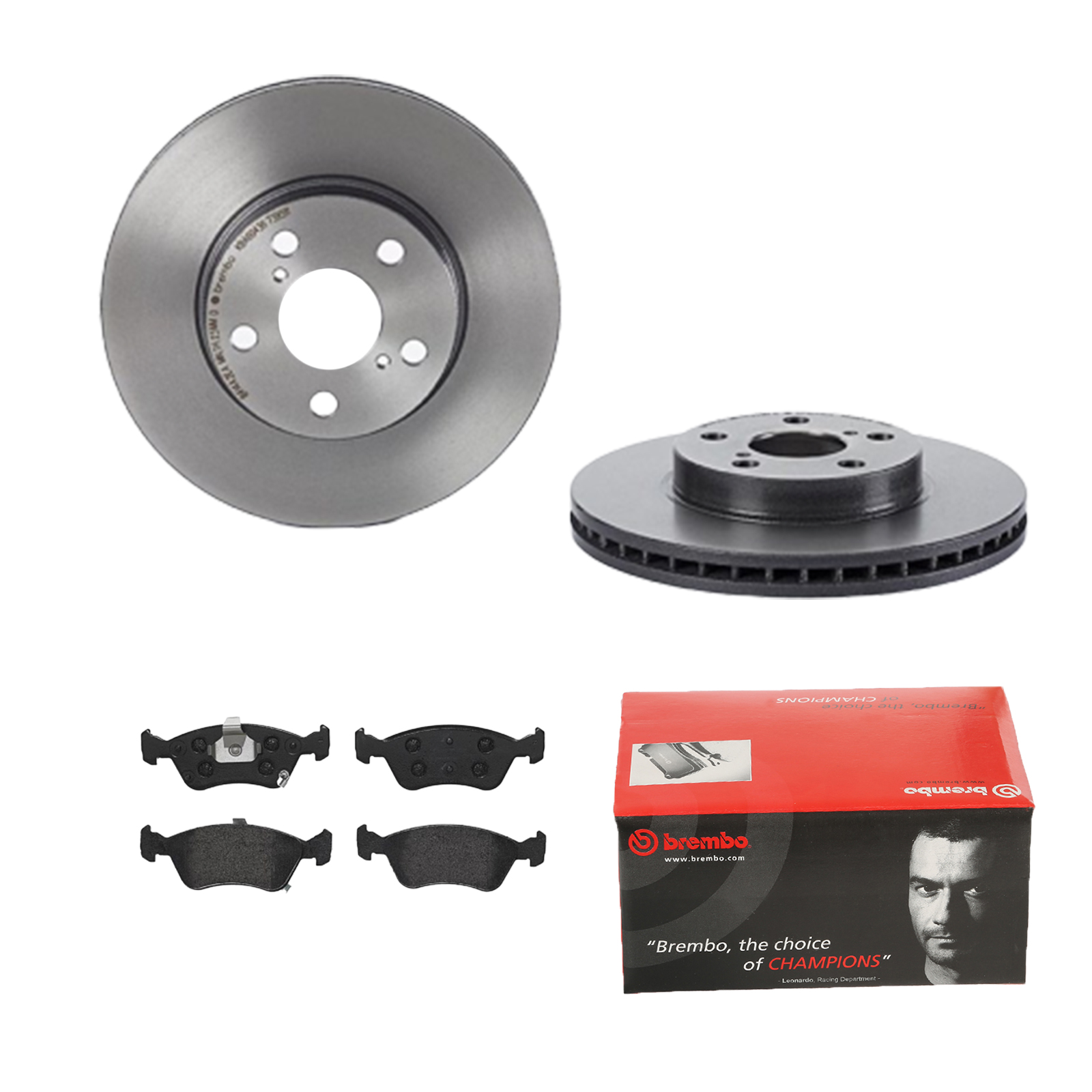 BREMBO Bremsesæt, skivebremser ijdtidh514 foraksel indvendig ventileret 260mm 25mm for TOYOTA