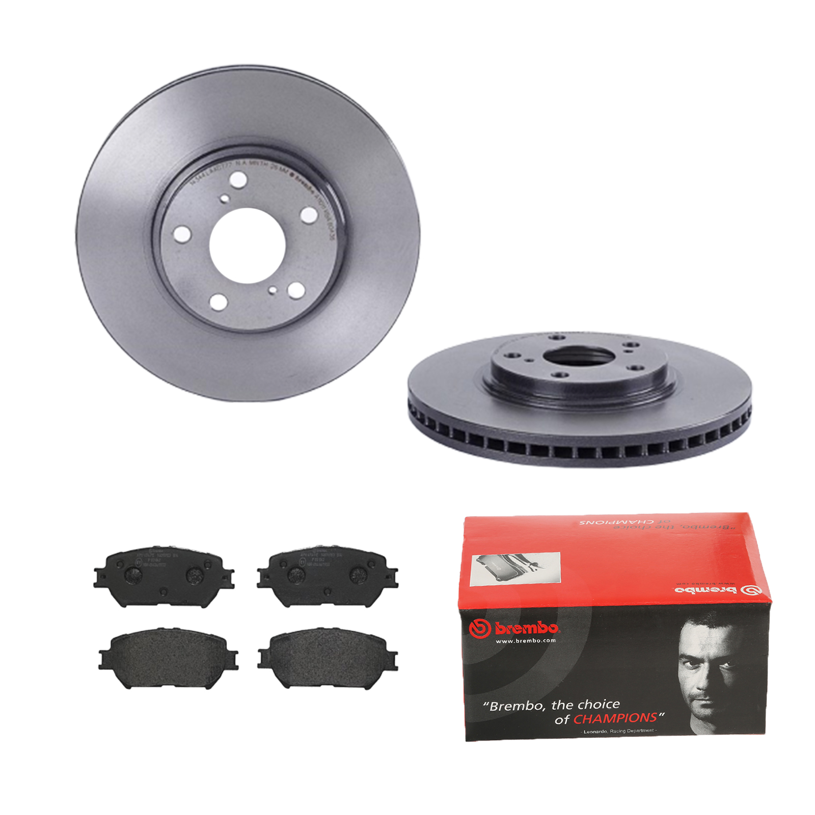 BREMBO Bremsesæt, skivebremser ijdtidh6p4 foraksel indvendig ventileret 296mm 28mm for TOYOTA LEXUS