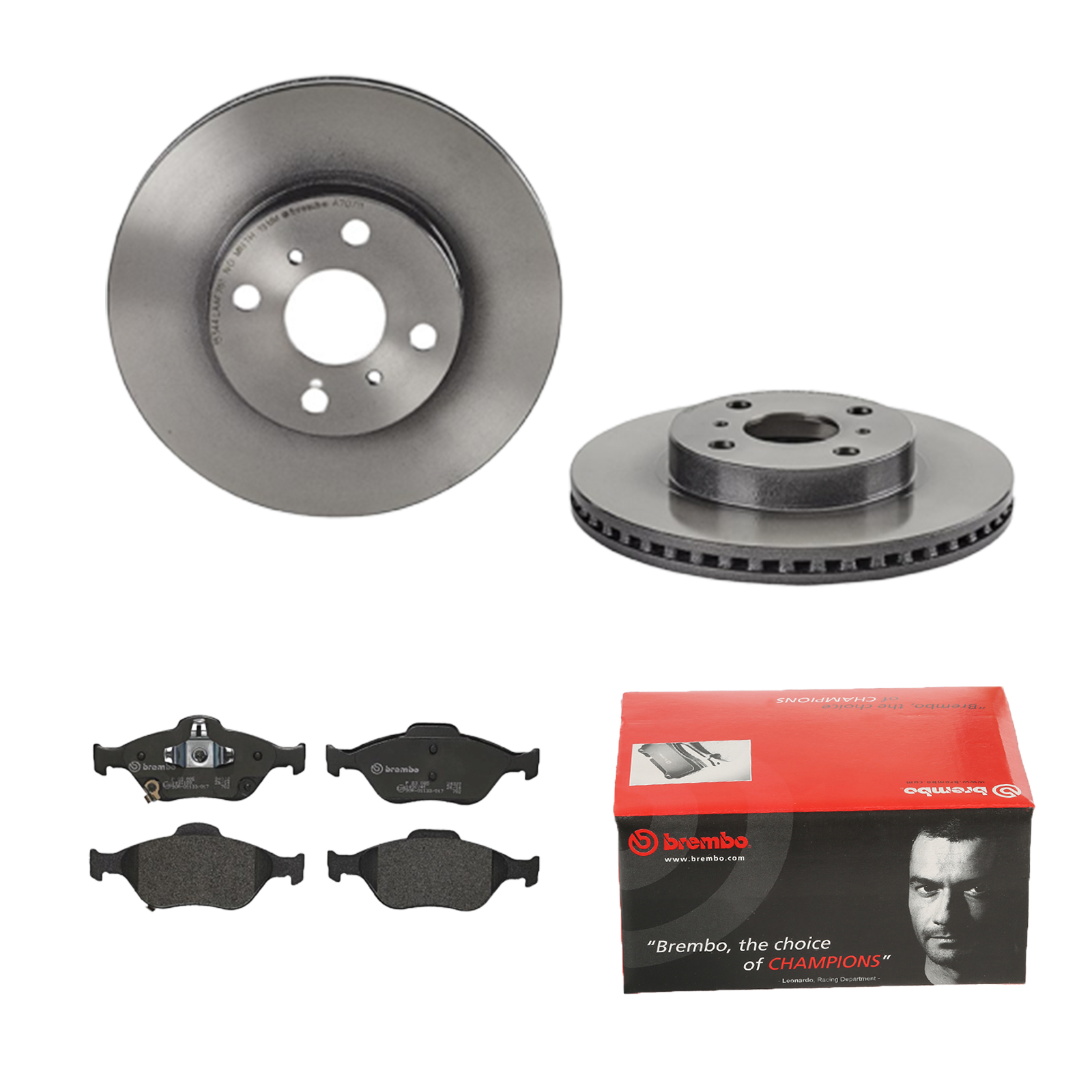 BREMBO Bremsesæt, skivebremser ijdtidhbd2 foraksel indvendig ventileret 255mm 22mm for TOYOTA DAIHATSU TOYOTA (FAW) TOYOTA (GAC)