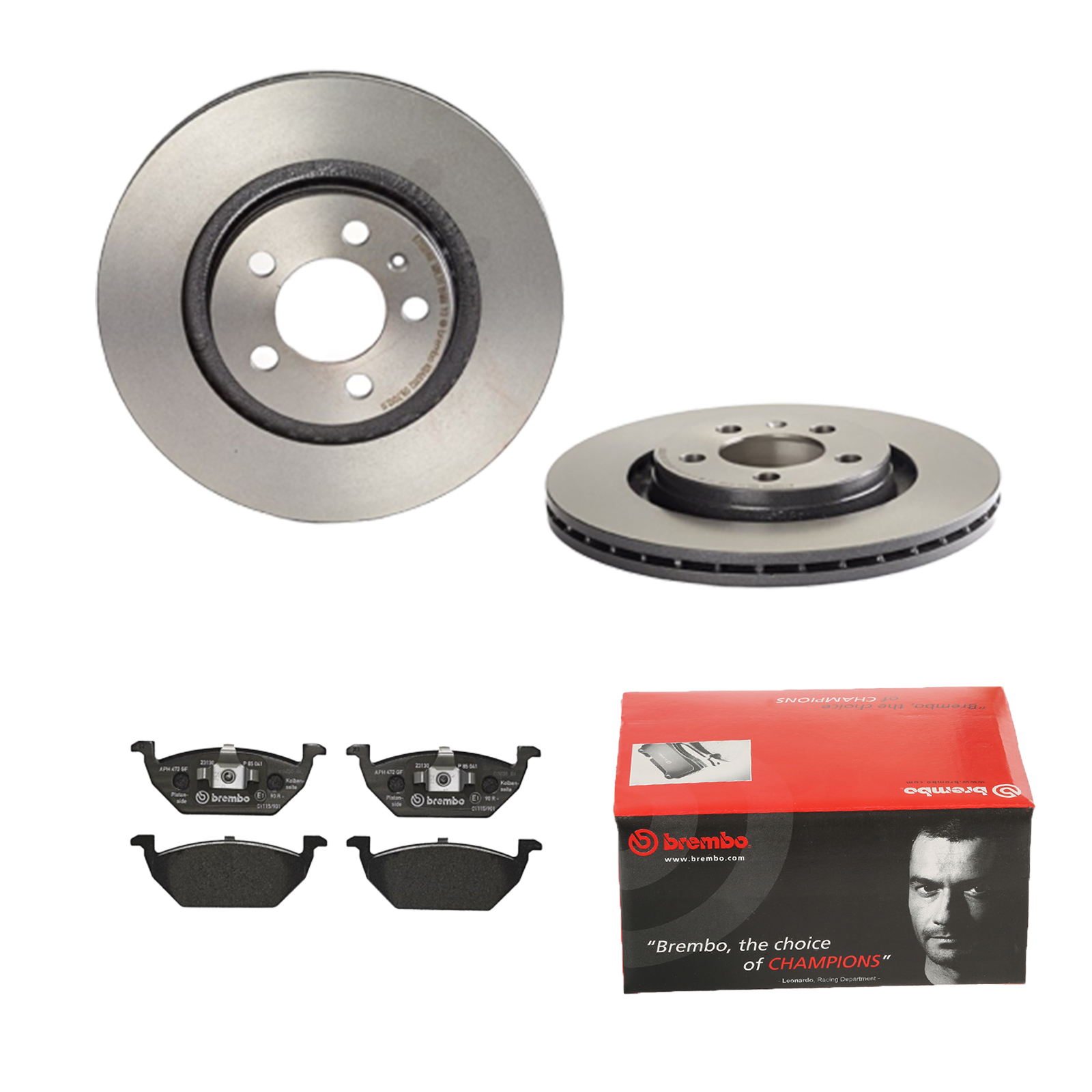 BREMBO Bremsesæt, skivebremser ijdtidhed0 foraksel indvendig ventileret 280mm 22mm for VW (FAW) VW SEAT SKODA SKODA (SVW) AUDI VW (SVW) BRILLIANCE